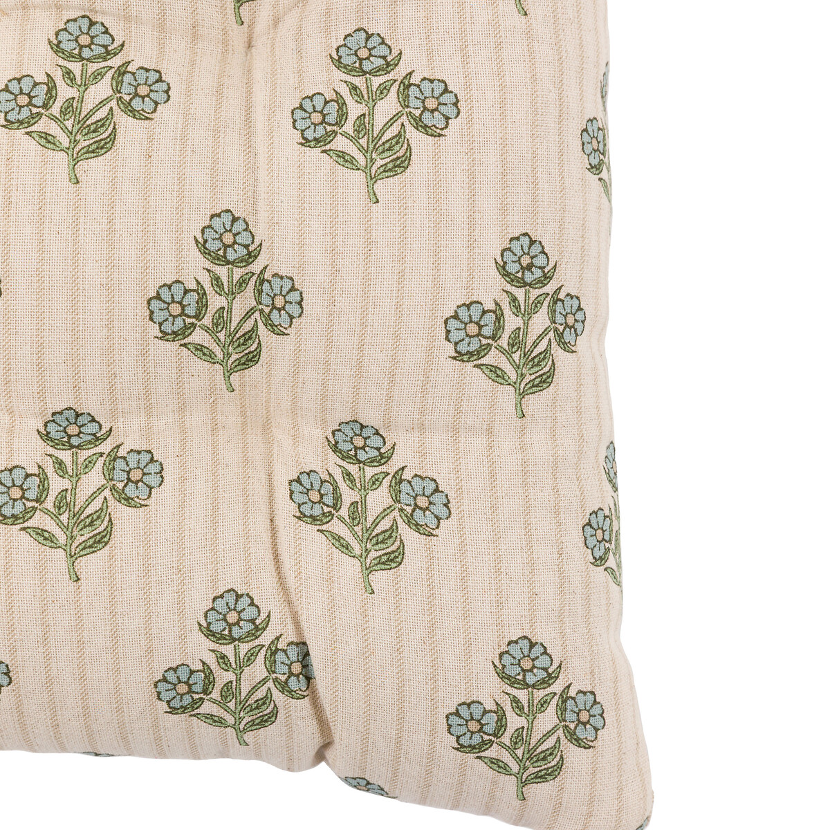 Set of 2 Florian Stamp Seatpads natural, ÉDITÉ