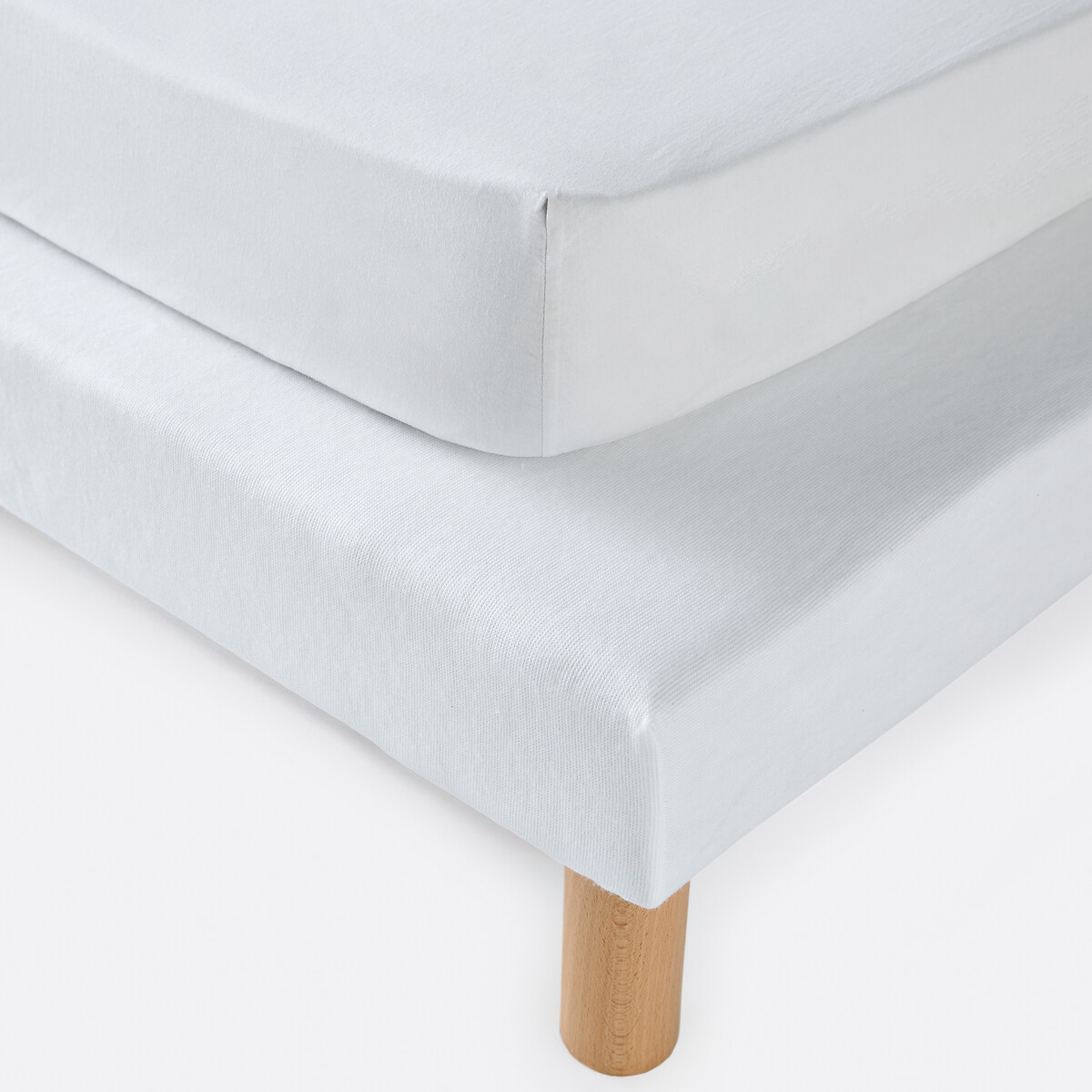 Cache-sommier forme housse en polyester intissé, hauteur maxi 30 cm blanc, LA REDOUTE INTERIEURS