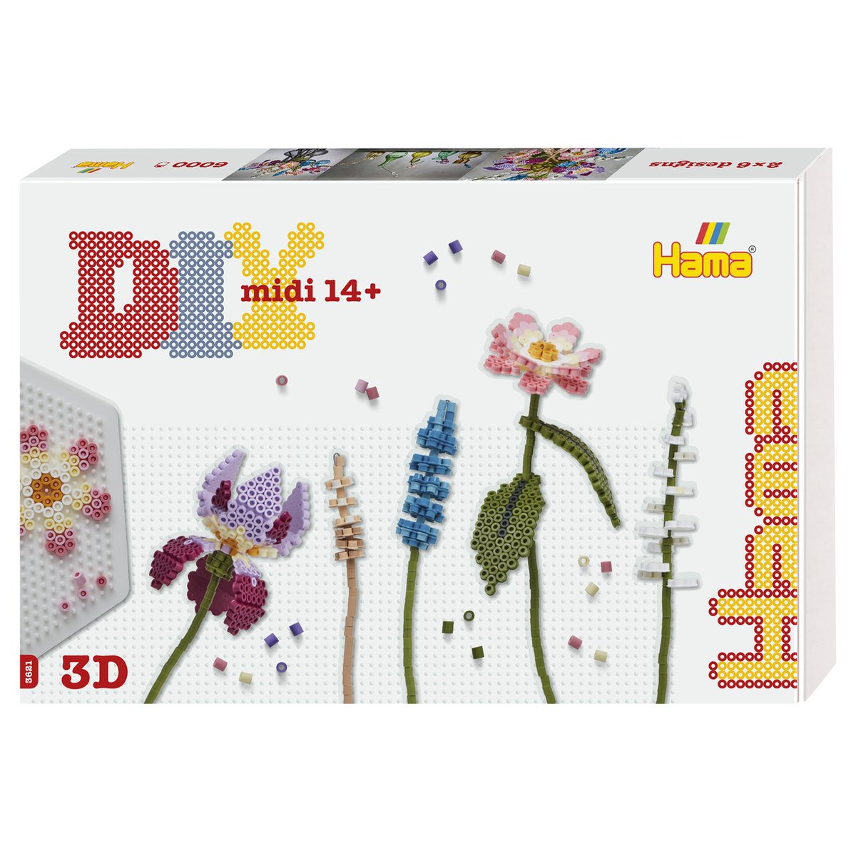 Midi boite Art Bouquet couleur unique, HAMA