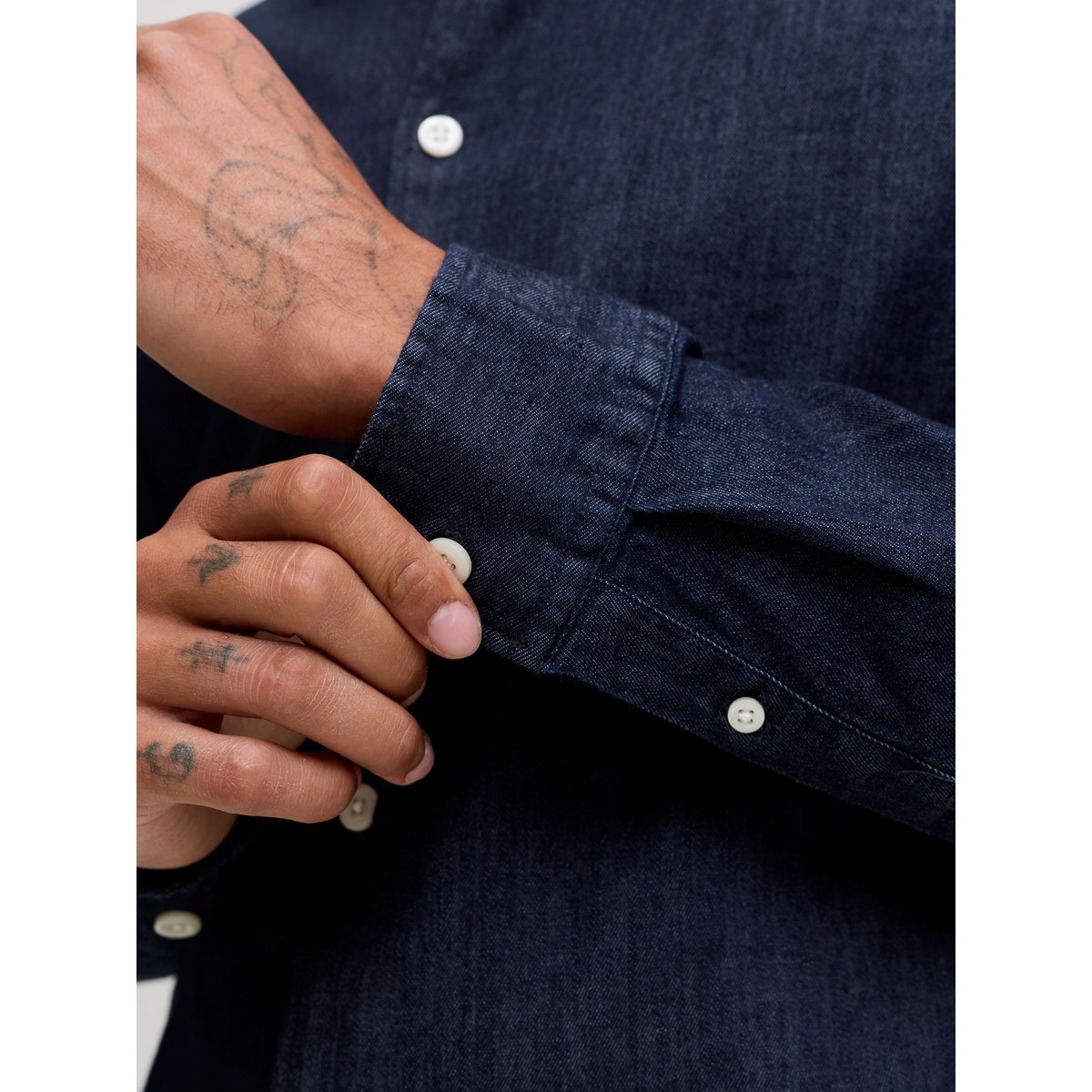 Chemise En Denim medium blue denim, JACK AND JONES PREMIUM
