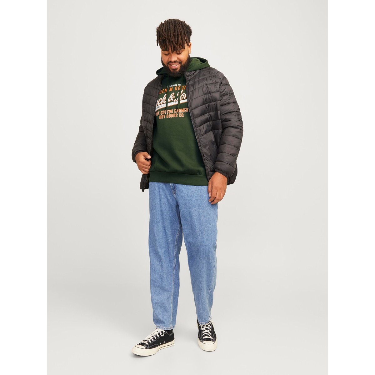 Sweat À Capuche kombu green, JACK & JONES