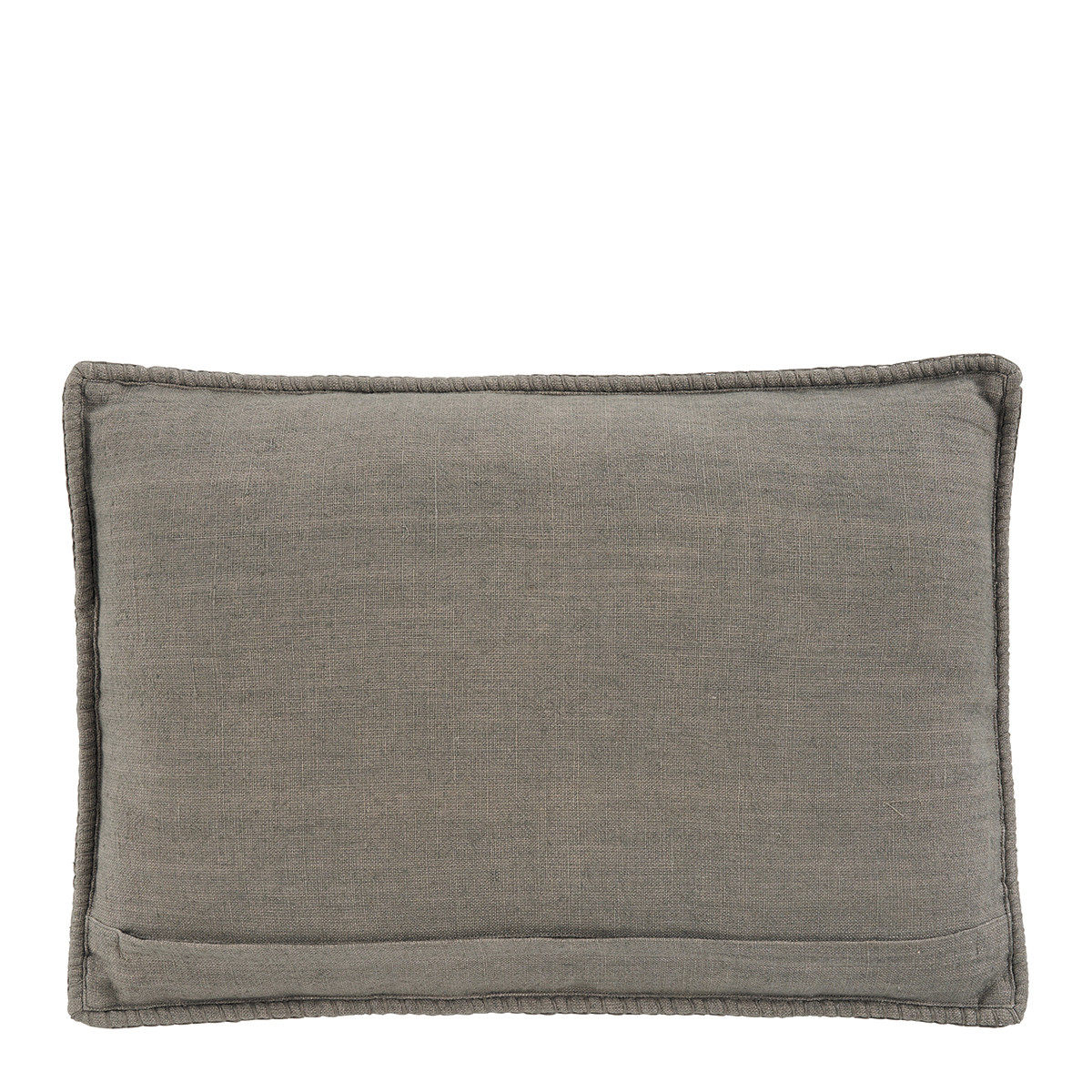 Coussin en lin gris, BLANC D’IVOIRE