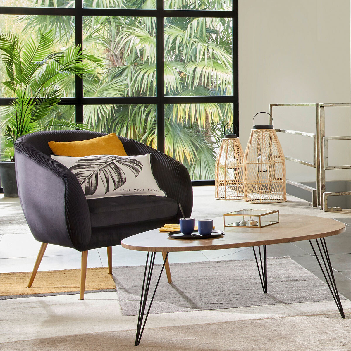 Table basse NEILE marron, ATMOSPHERA