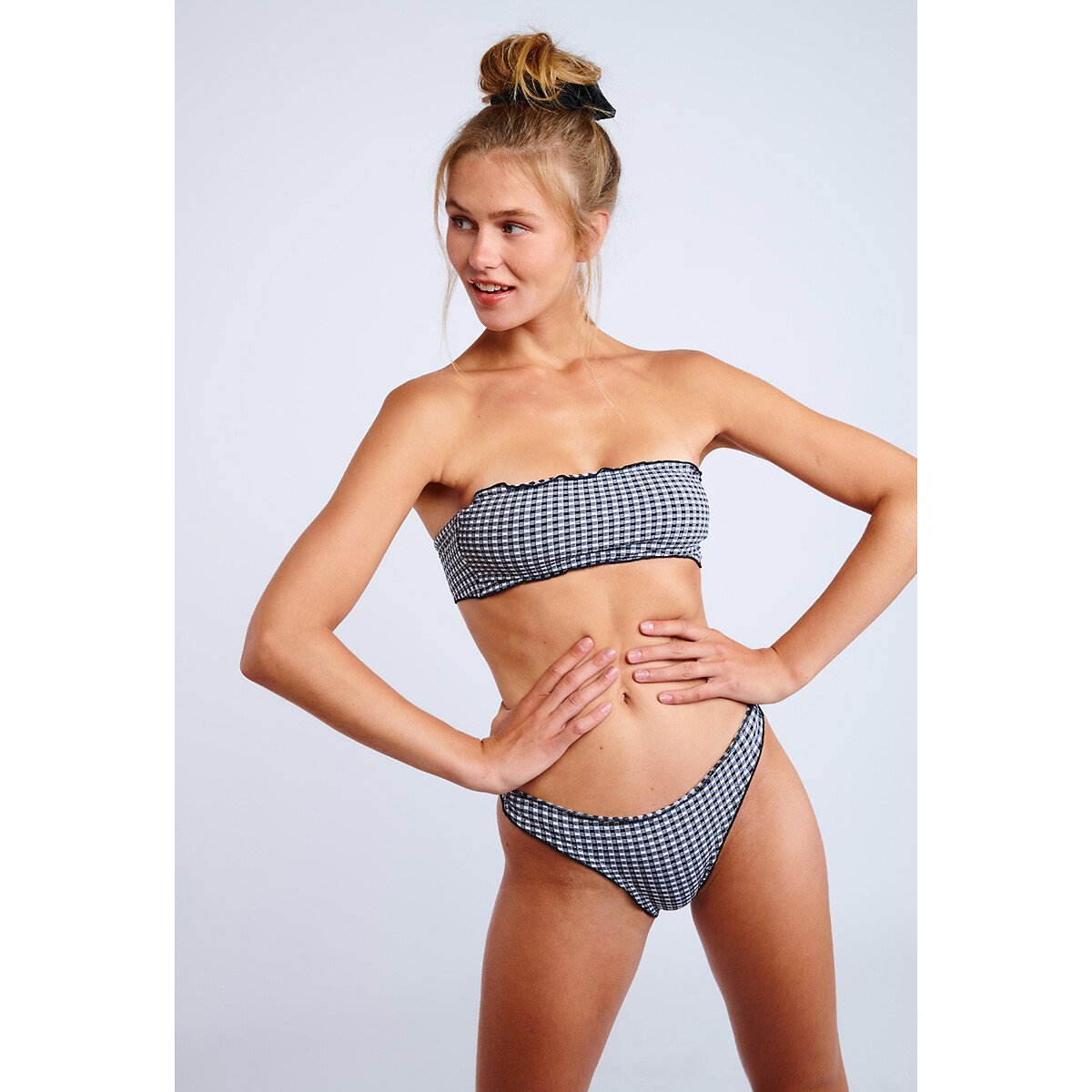 Haut de maillot de bain bandeau Noto Babydoll noir, BANANA MOON