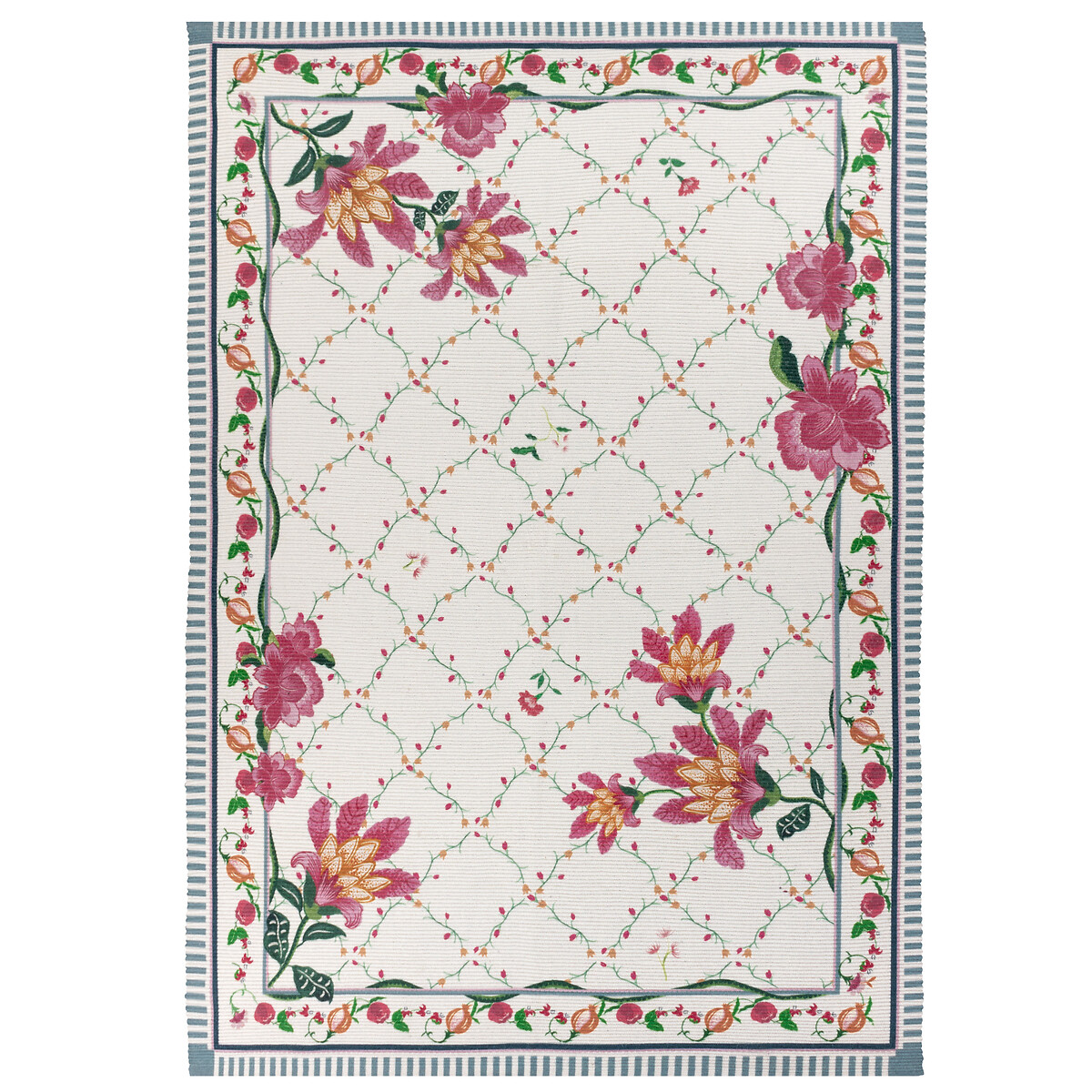 Claudia Floral Printed Indoor/Outdoor Rug red, WYLDER NATURE