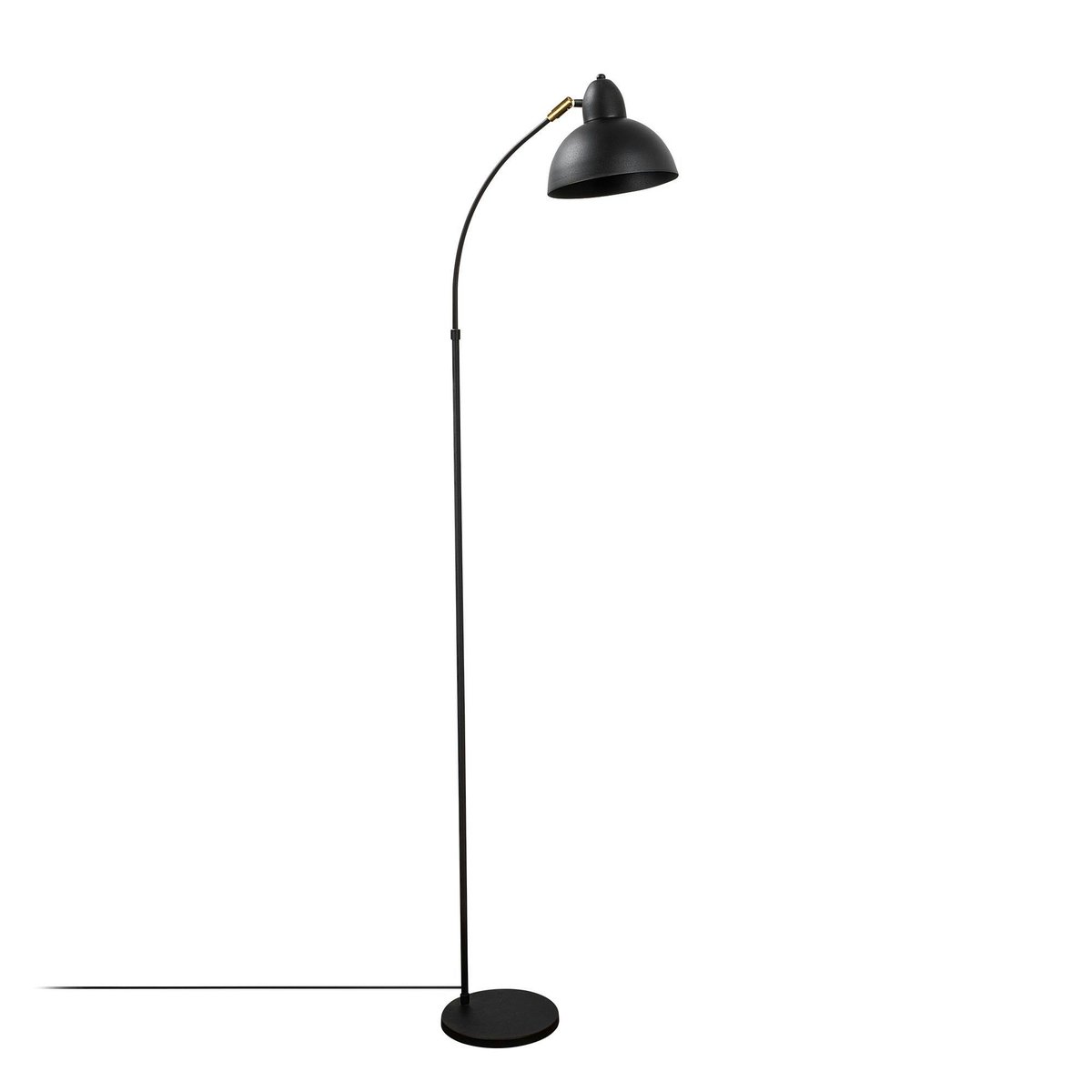 Lampadaire vintage en métal SILE noir, PIER IMPORT