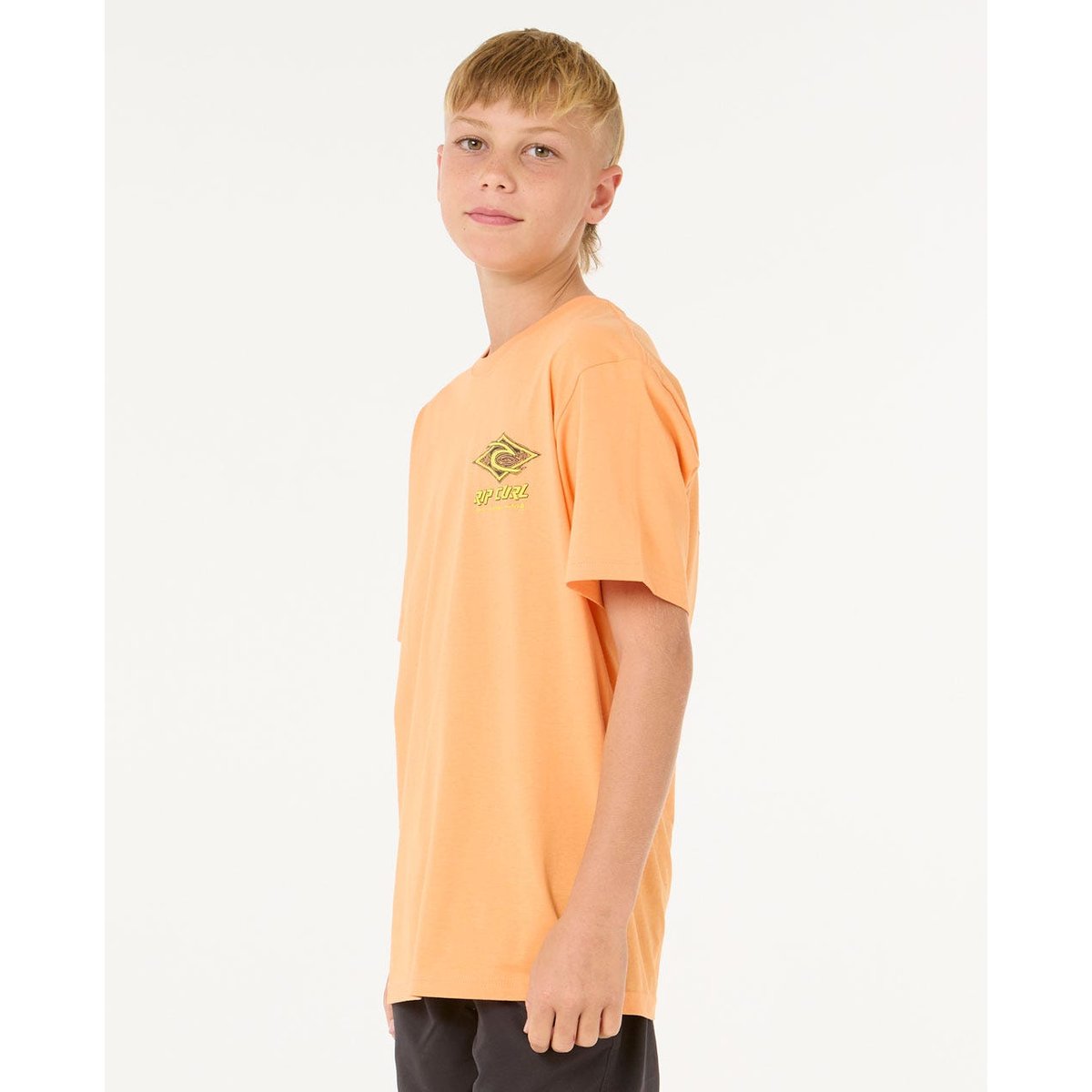 T-shirt RAW ENERGY DOLPHIN TEE - BOY zeste de mandarine, RIP CURL