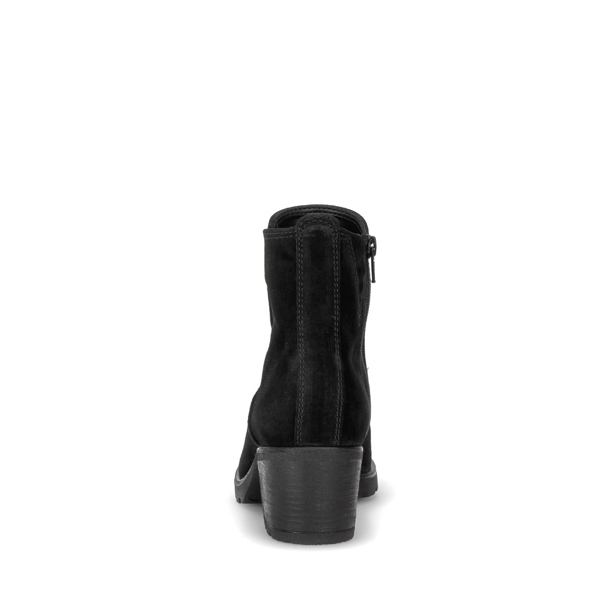 Bottines en cuir à talon décroché noir velours, GABOR