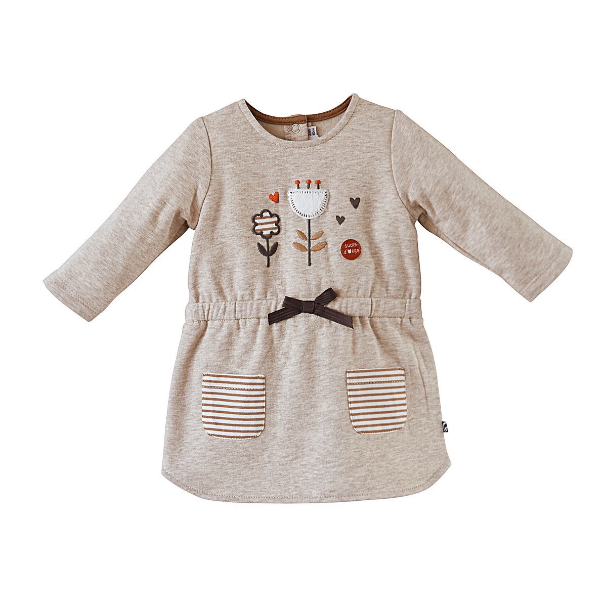 Robe beige chine debby beige, SUCRE D'ORGE