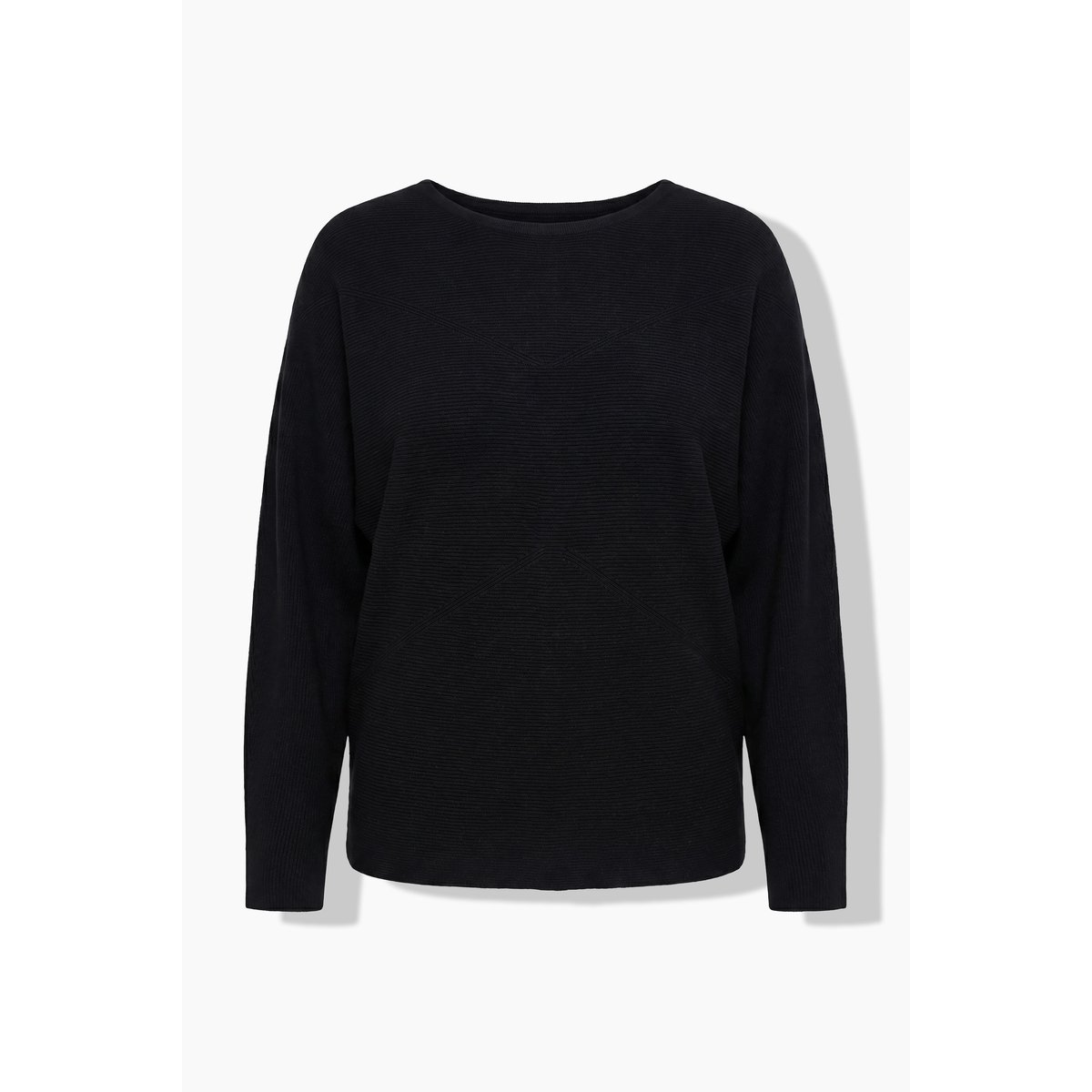 Pull maille horizontale noir, ULLA POPKEN