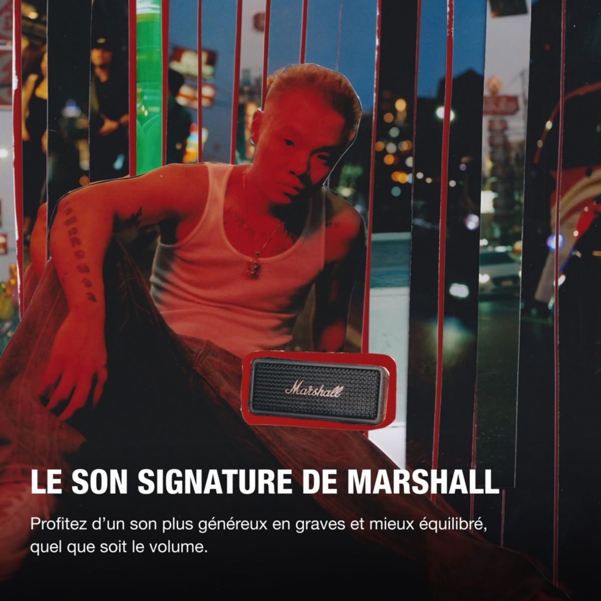 Enceinte portable Emberton III Black & Brass noir, MARSHALL