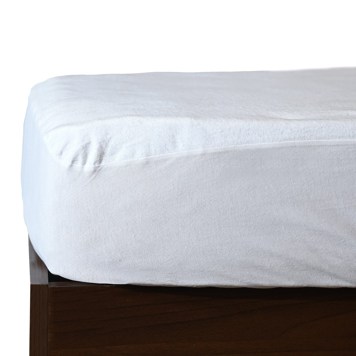 Protège-matelas en coton biologique bonnet 30 cm 200 g/m² ORGANIKA SUPREME blanc, SENSEI MAISON
