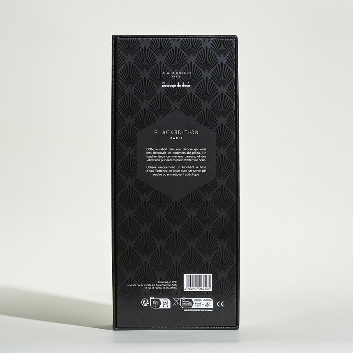 Vibromasseur nervuré DÖN noir, BLACK EDITION