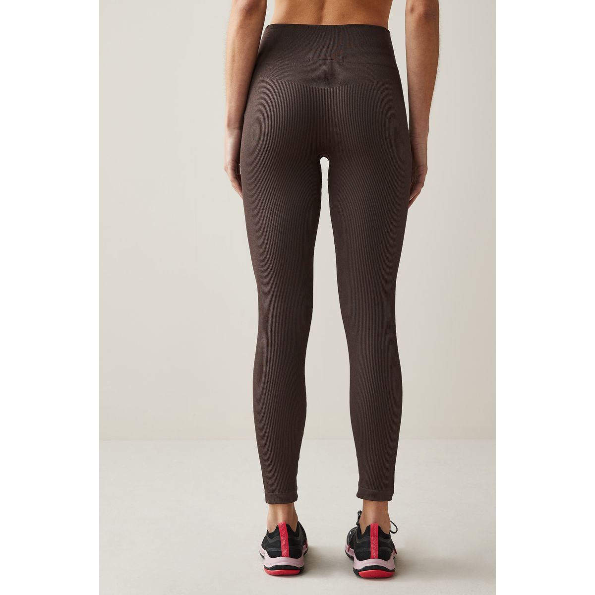 Legging Taille Haute Côtelé marron chocolat, NEXT