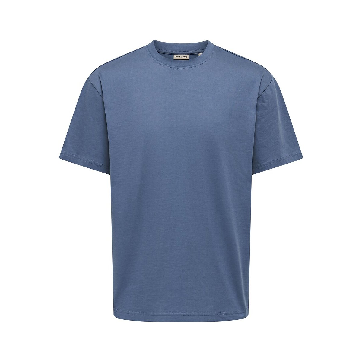 T-shirt ampia girocollo blu vintage, ONLY & SONS