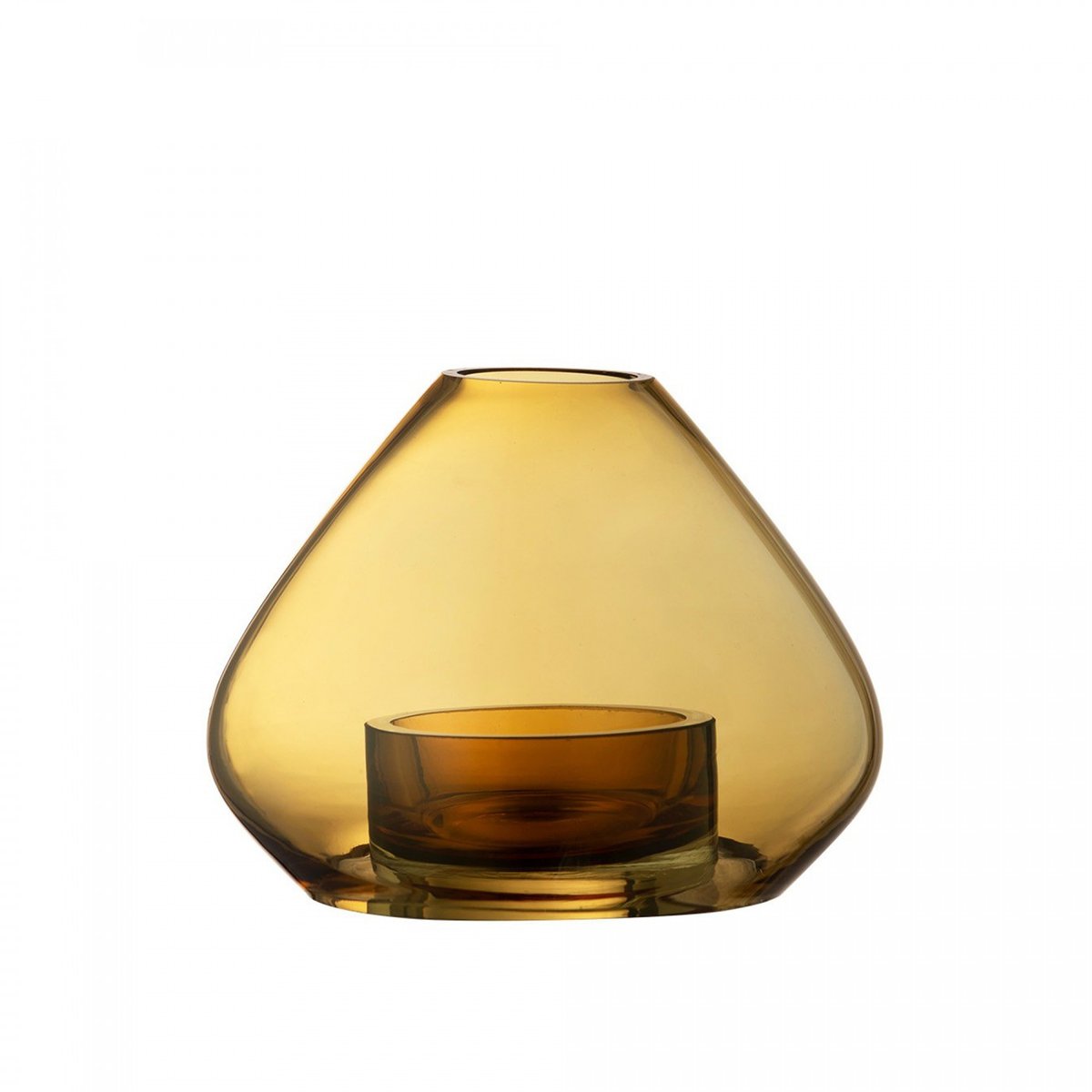 Vase Photophore Uno H 11cm ambre, AYTM