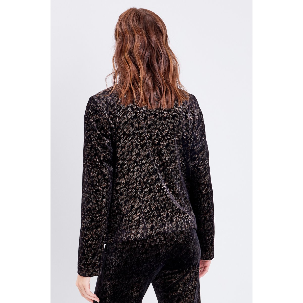 Veste droite velours noir, BREAL