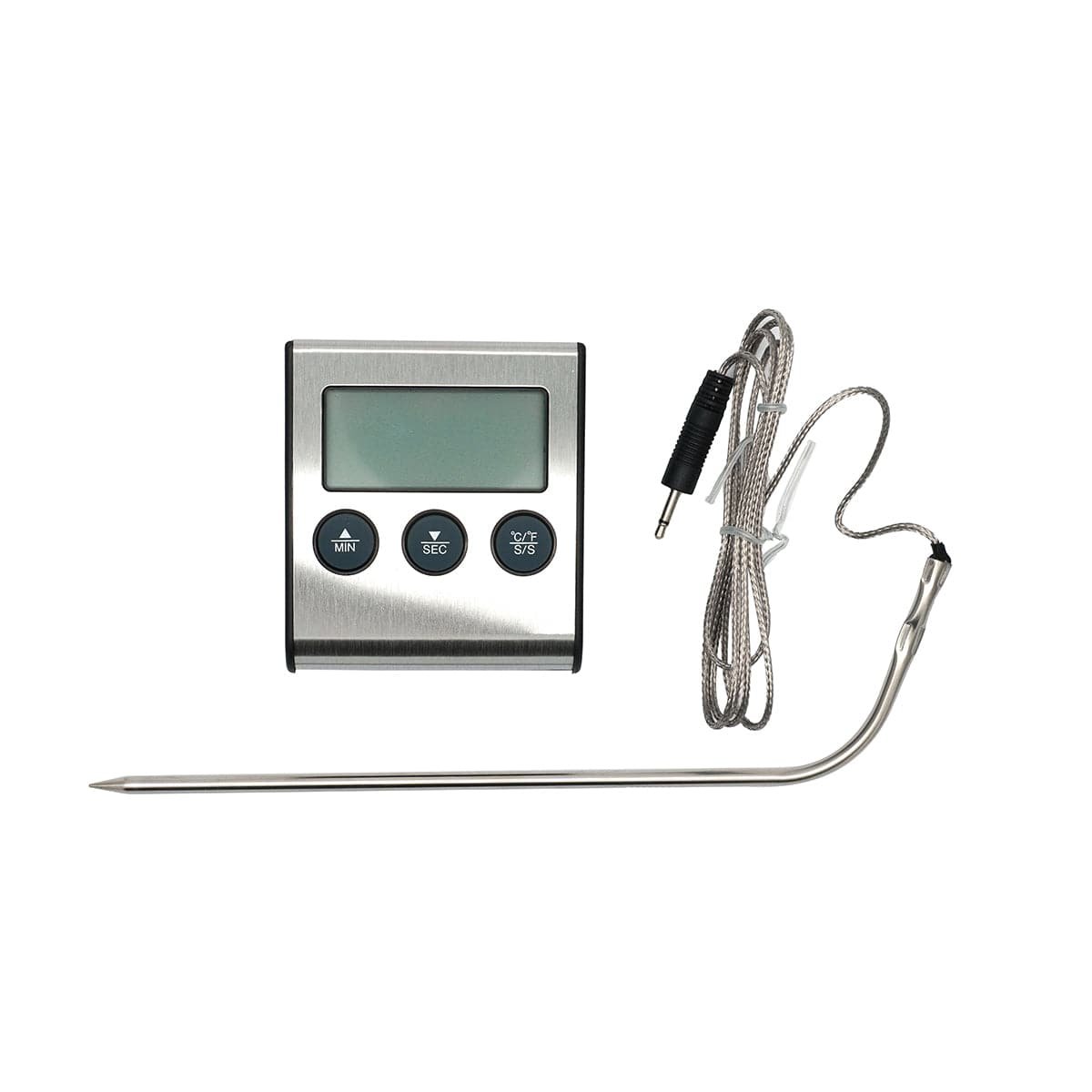 Thermomètre de cuisson digital à sonde gris, FACKELMANN