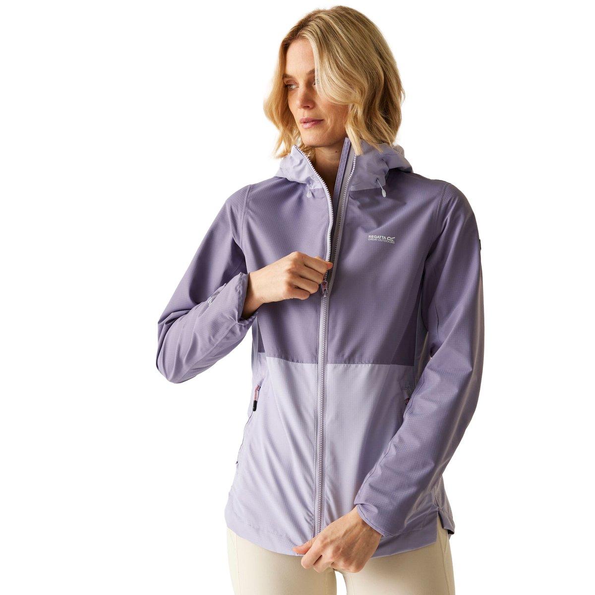 Veste imperméable à capuche HAMARA bleu marine, REGATTA