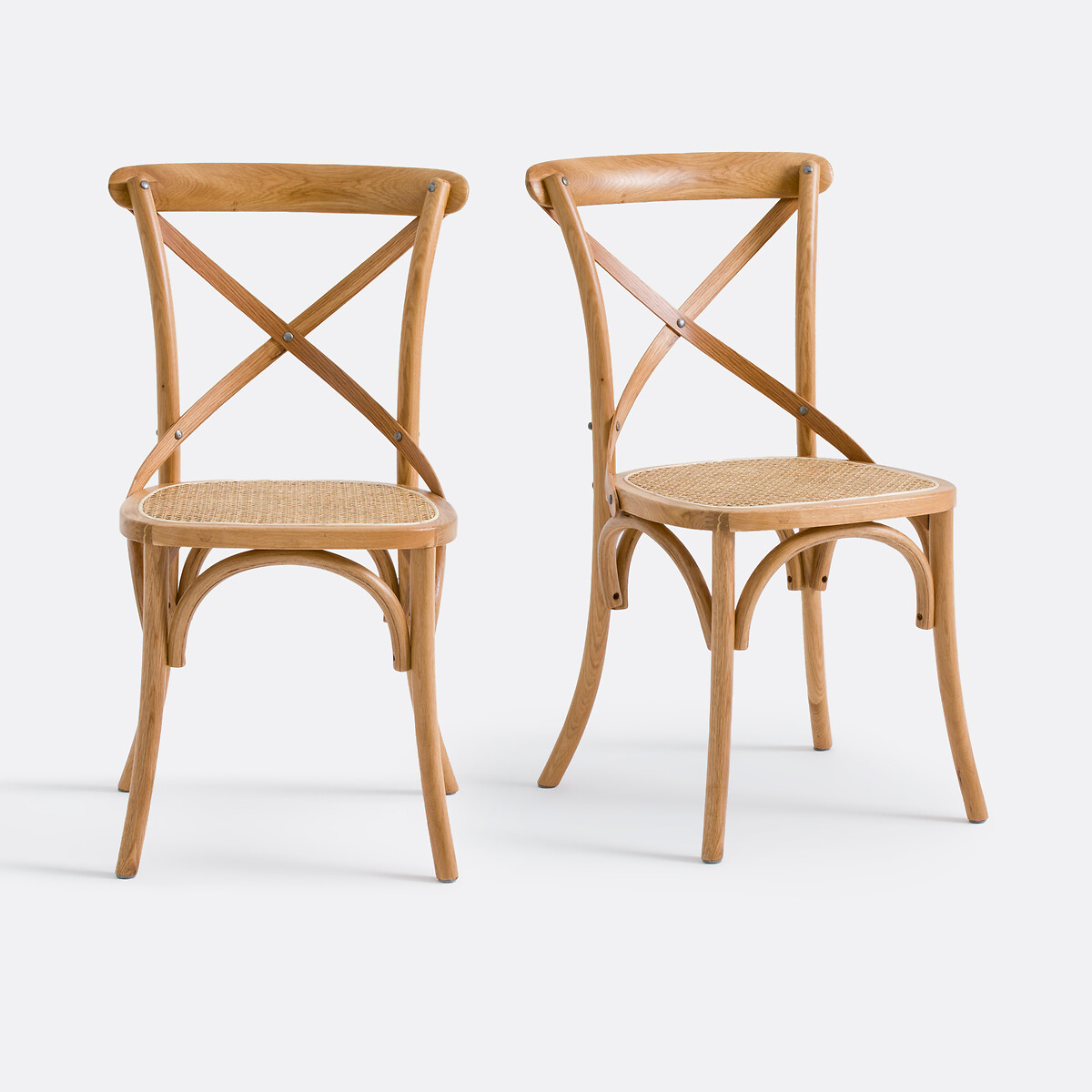 Lot de 2 chaises chêne et cannage Cedak chêne, LA REDOUTE INTERIEURS