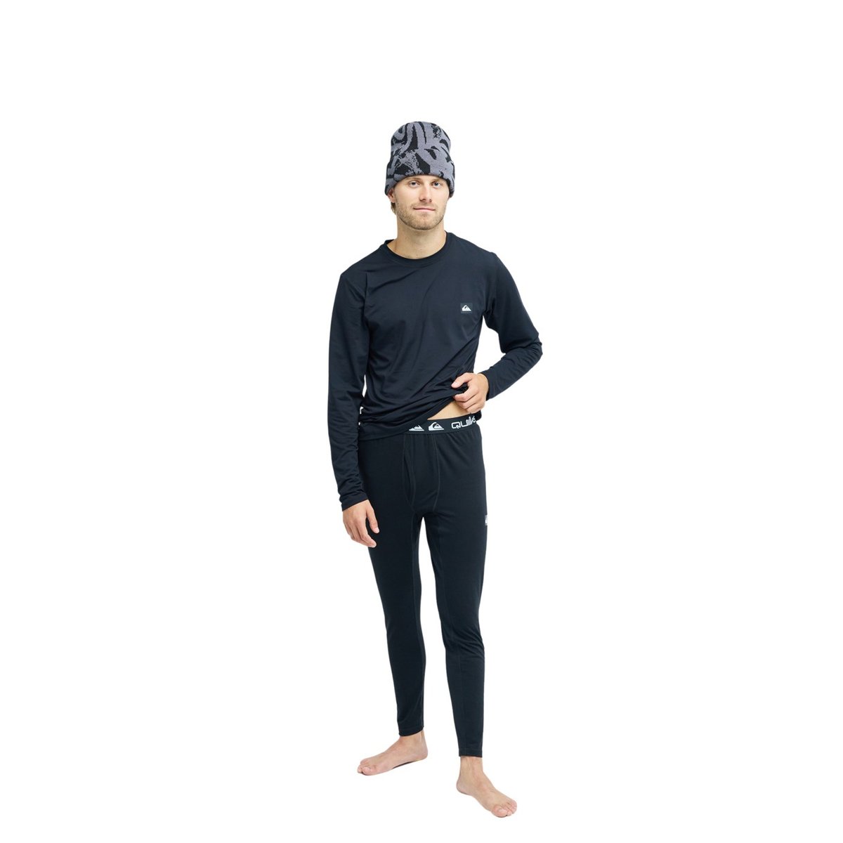 Top performance manches longues COASTAL RUN noir black, QUIKSILVER