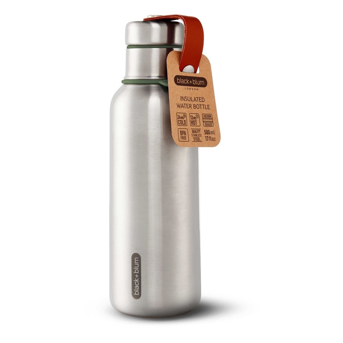 Bouteille isotherme acier 50cl olive, BLACK + BLUM