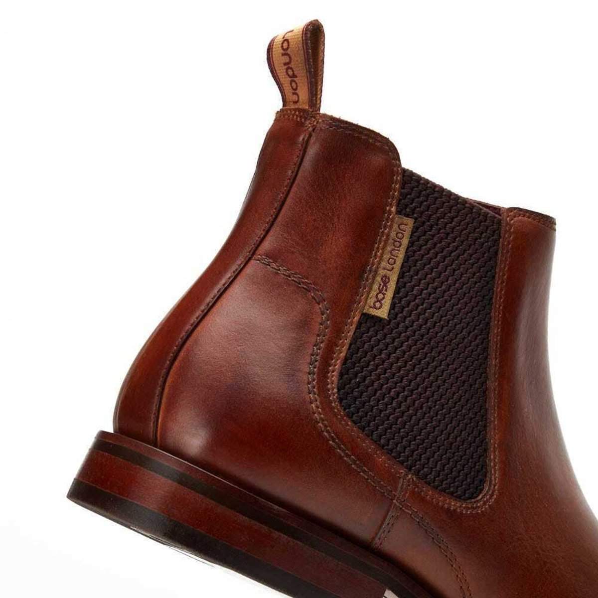 Bottines Chelsea SIKES fauve, BASE LONDON