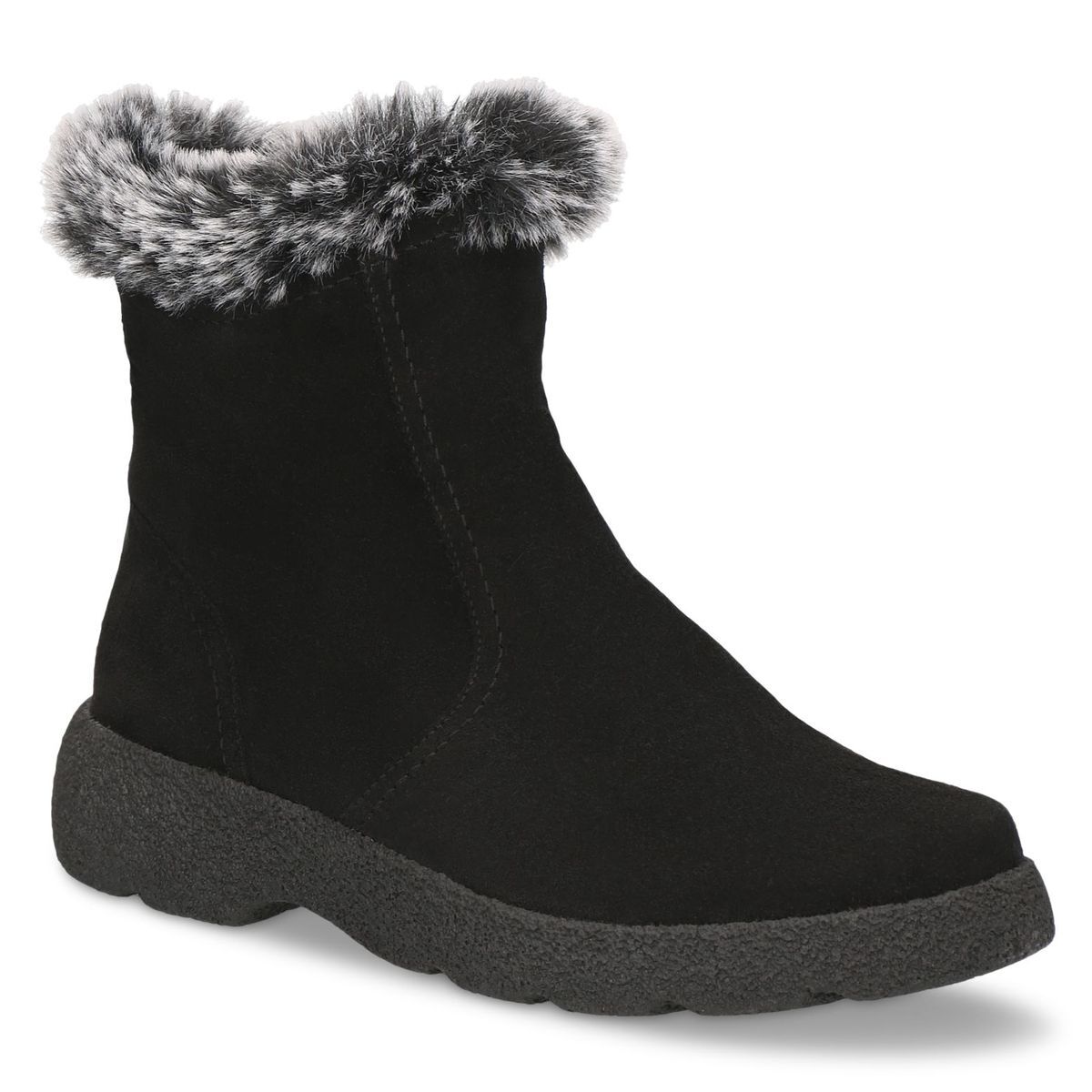 Bottine zippée noir zèbre, CAPRICE