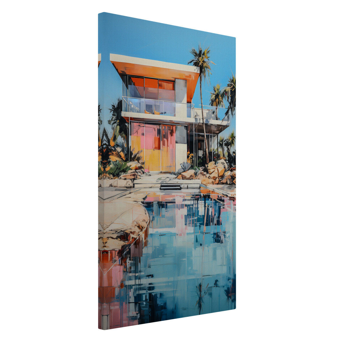 Tableau Sur Verre Synthétique Maison Contemporaine ARCHITECTURE tableau en verre synthétique, CEANOTHE