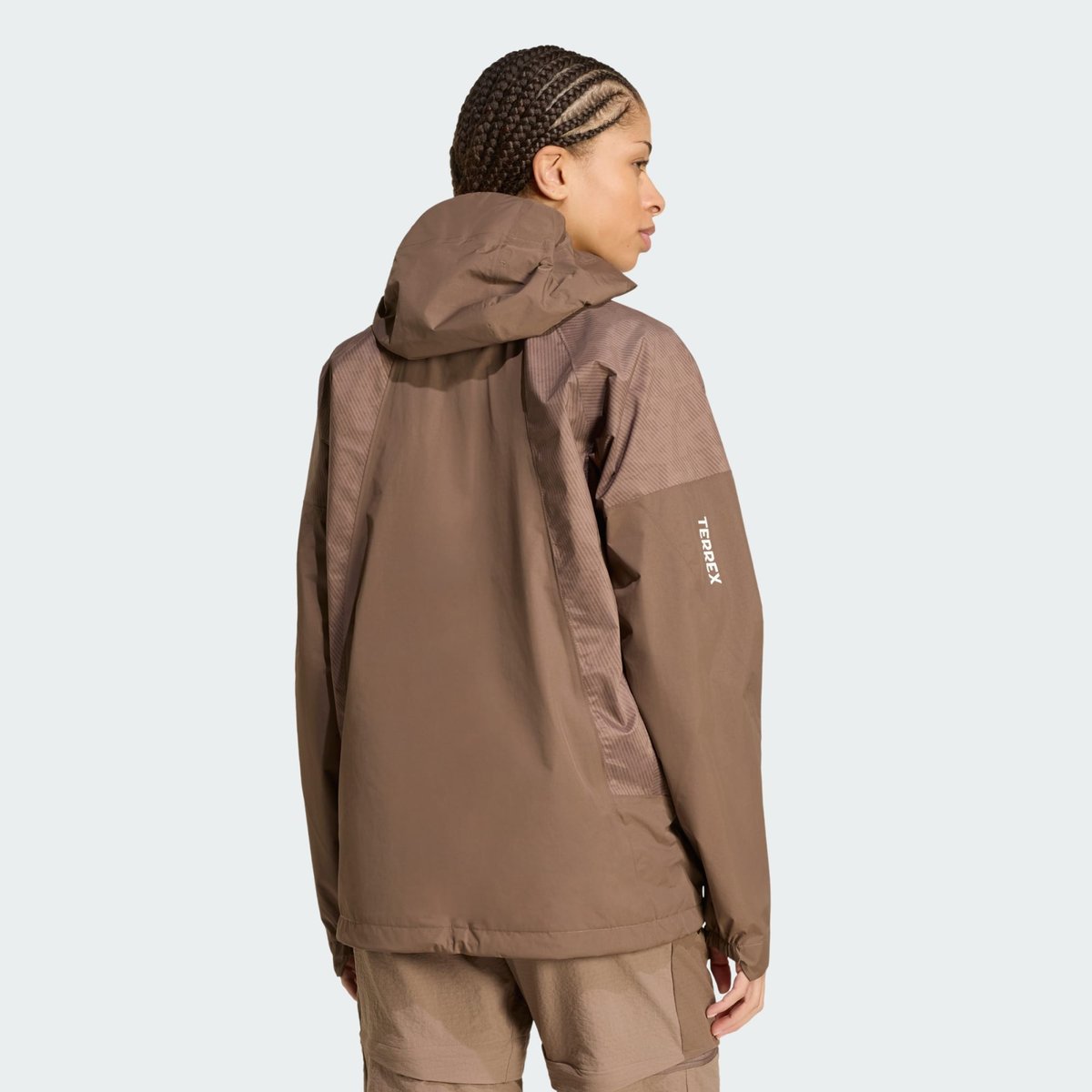 Veste 2,5 Couches Primeknit Climaproof Terrex Xperior Hybride Veste 2,5 Couches Primeknit Climaproof Terrex Xperior Hybride trace brown, adidas Performance