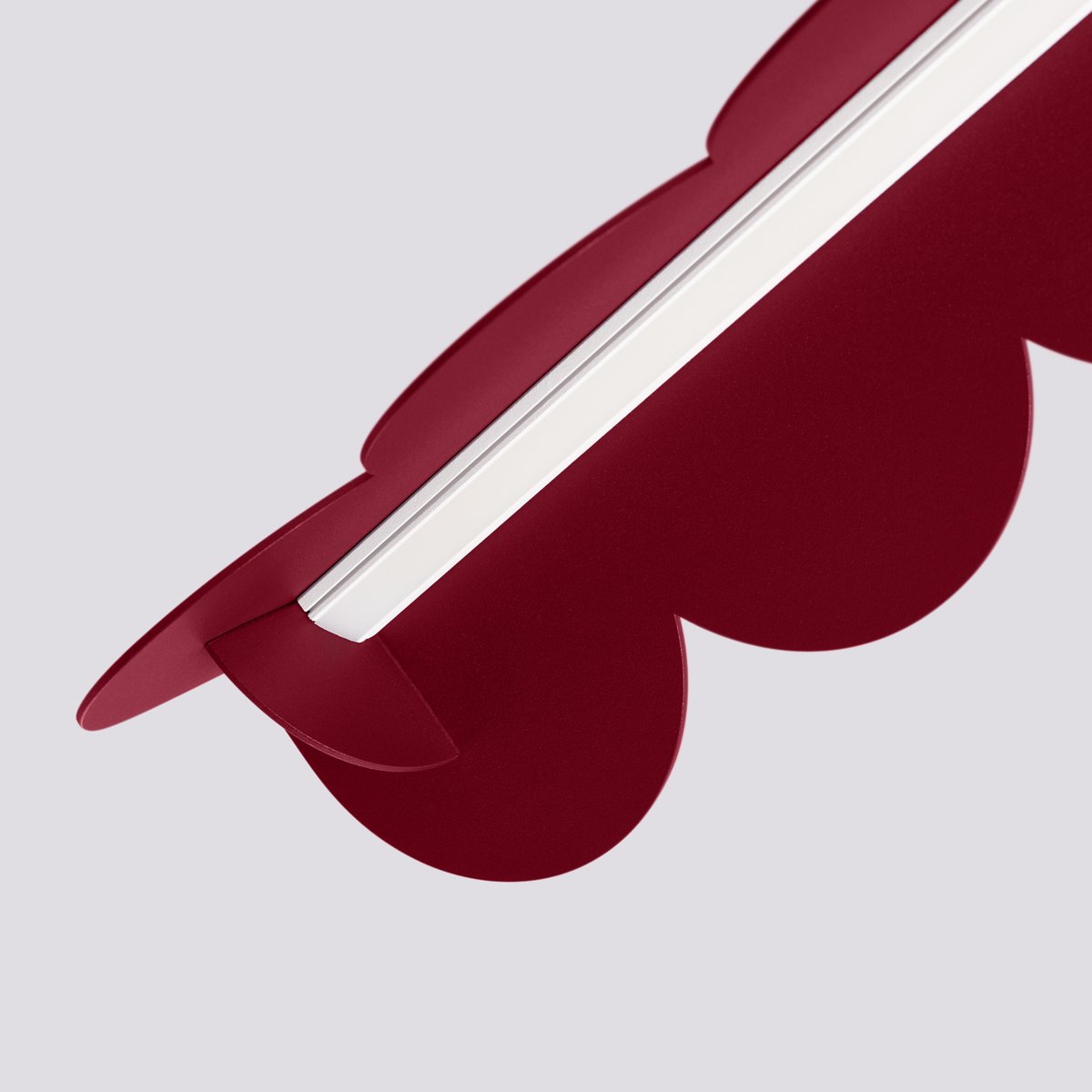 Suspension Aluminium Bourgogne LED 1 Biscuit bourgogne, EDEN