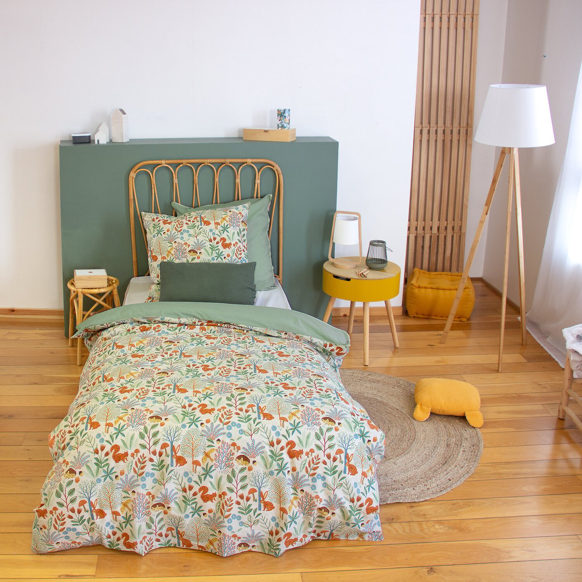 Parure de lit enfant coton, PIERROT multicolore, C DESIGN HOME TEXTILE
