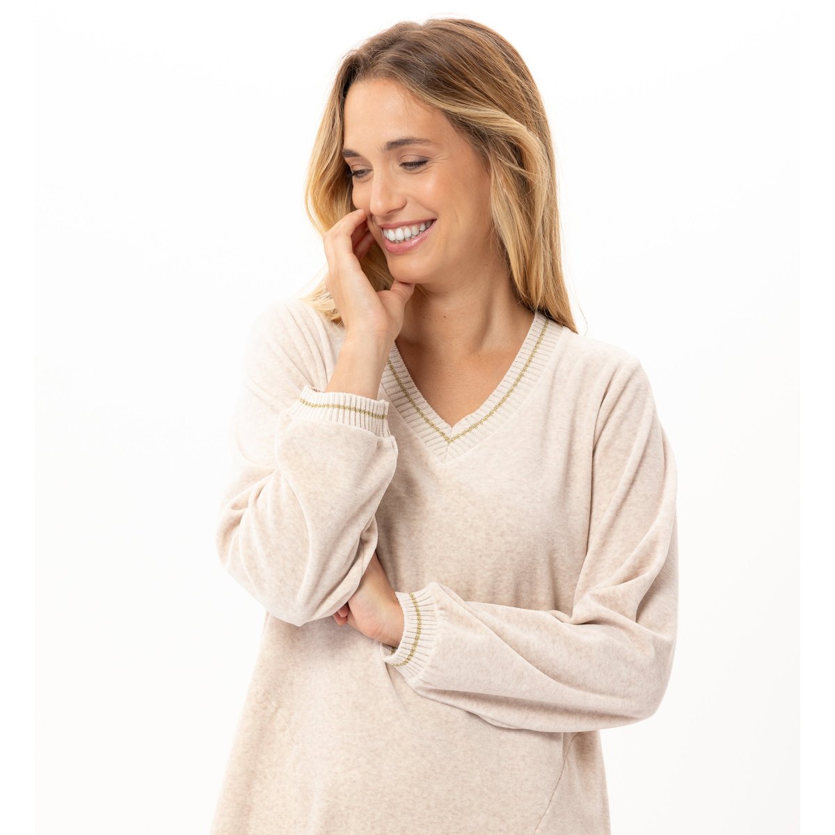 Robe en velours COUNTRY 140 beige, LE CHAT