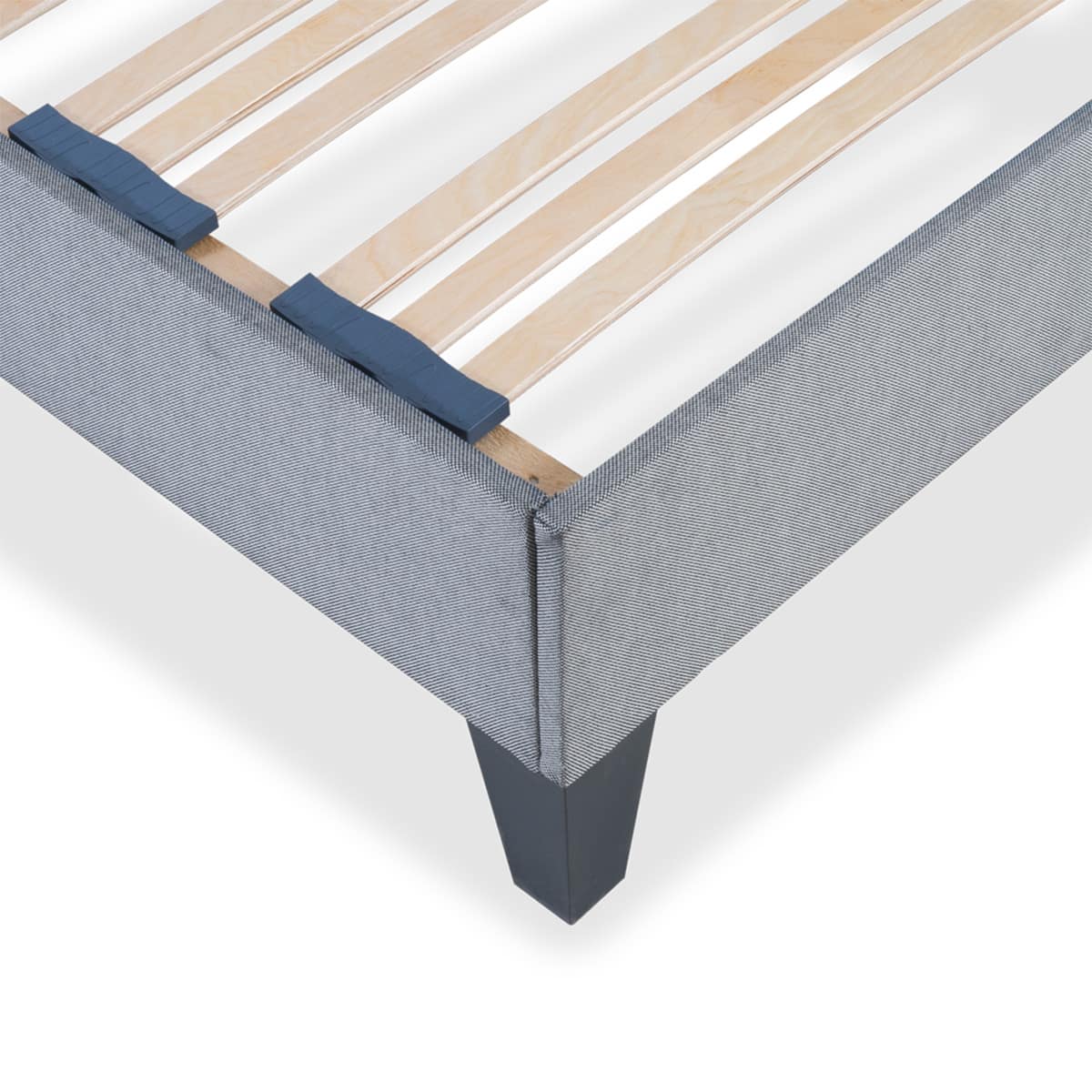Sommier à lattes bois Ergostar - Tri-lattes ergonomiques - Gris clair - Livré en kit gris clair, BELLECOUR