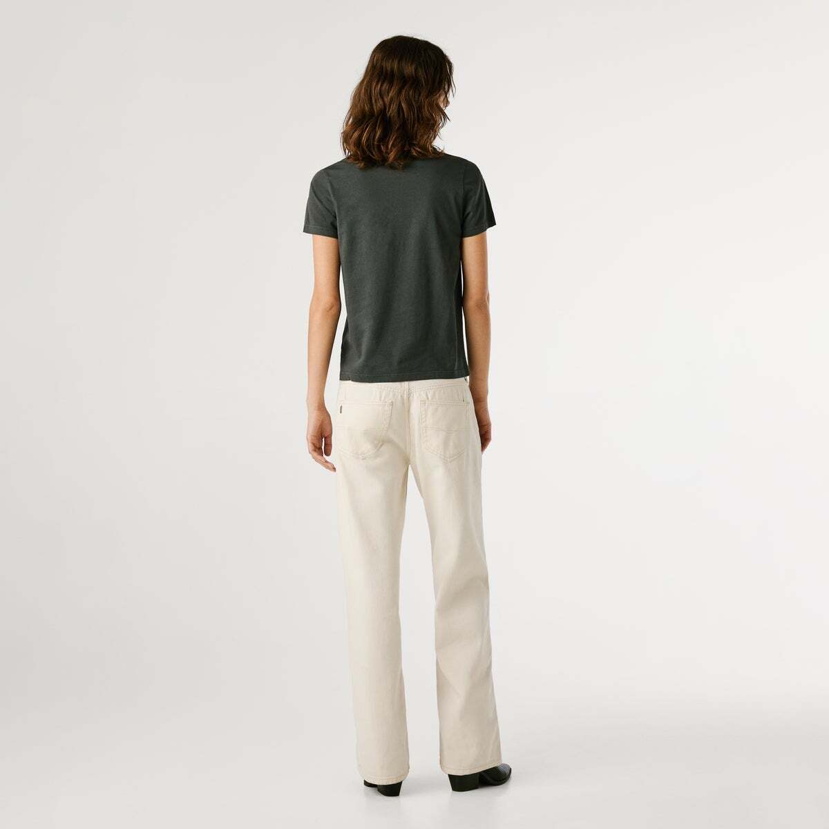 T-Shirt Avec Logo En Strass gris, PEPE JEANS