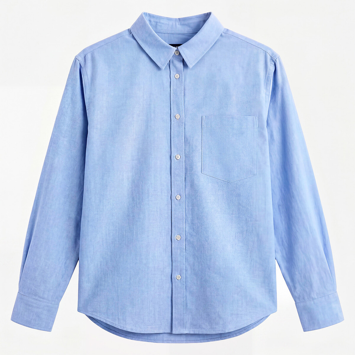 Signatures Marlene Cotton Shirt in Loose Fit blue, LA REDOUTE COLLECTIONS
