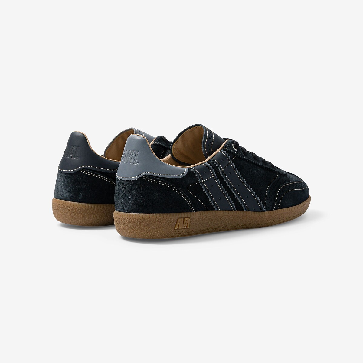 Baskets en cuir Pulse noir, CAVAL