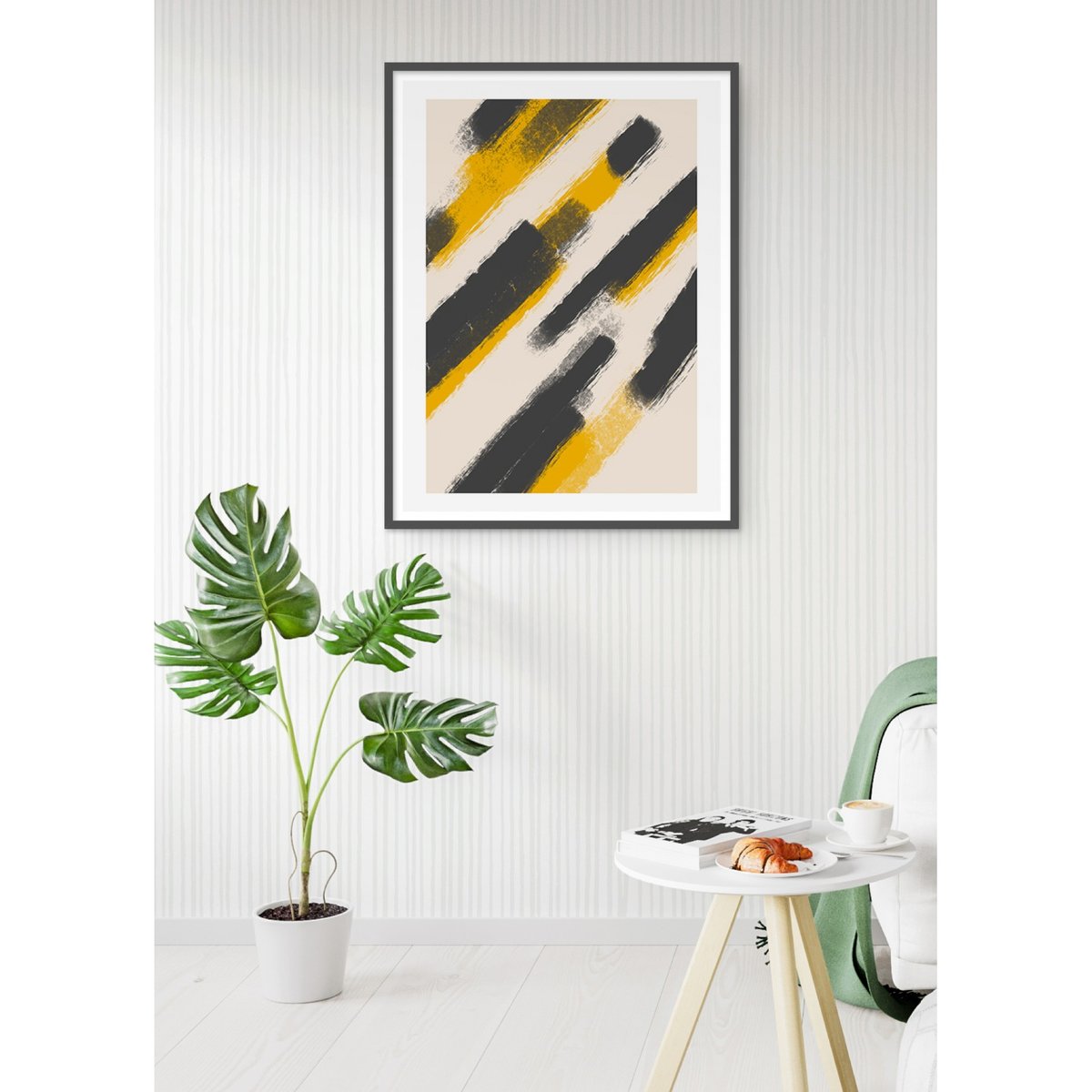 Affiche Abstract Color 1 blanc, L'AFFICHERIE