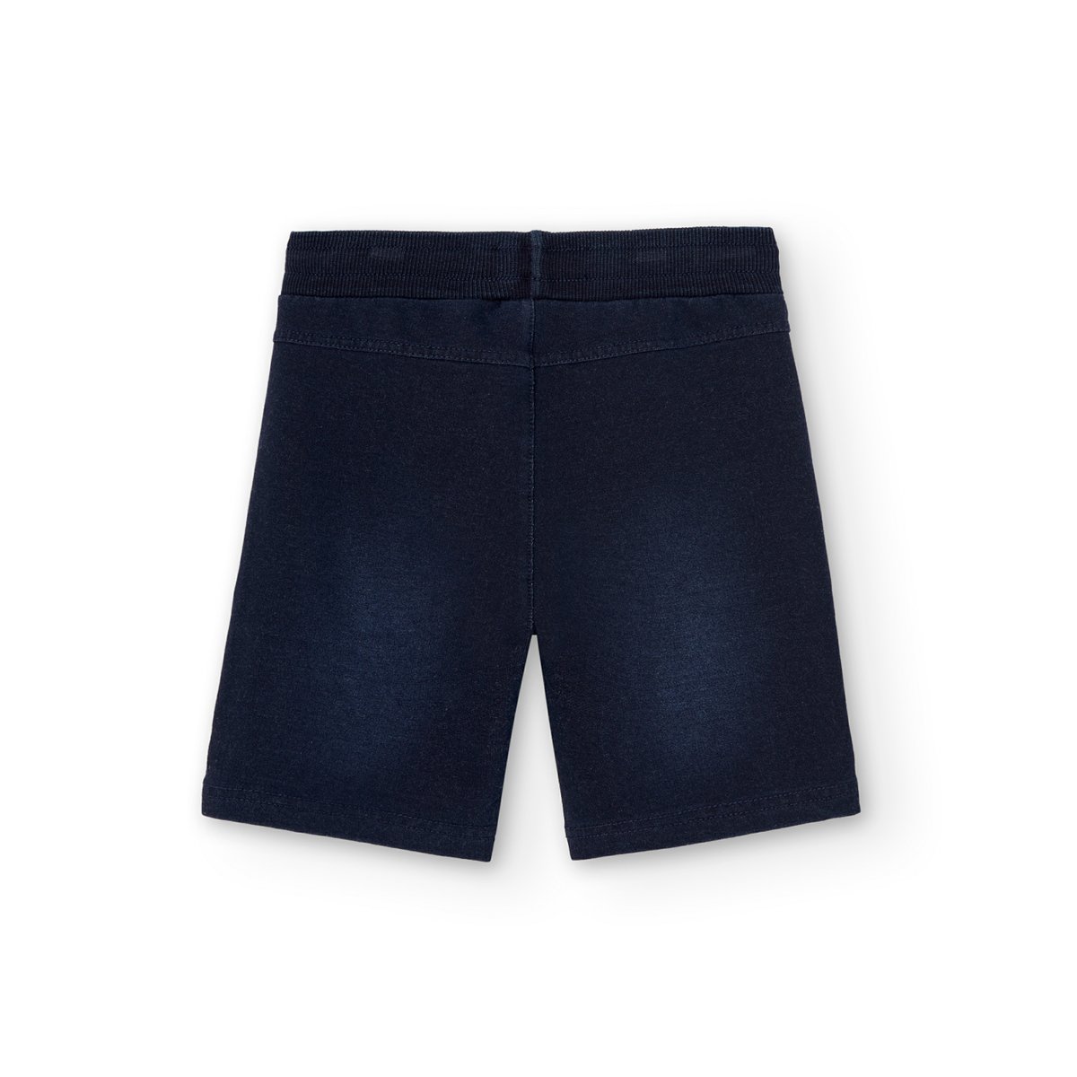 Short garçon tricot avec cordon de serrage bleu, BOBOLI