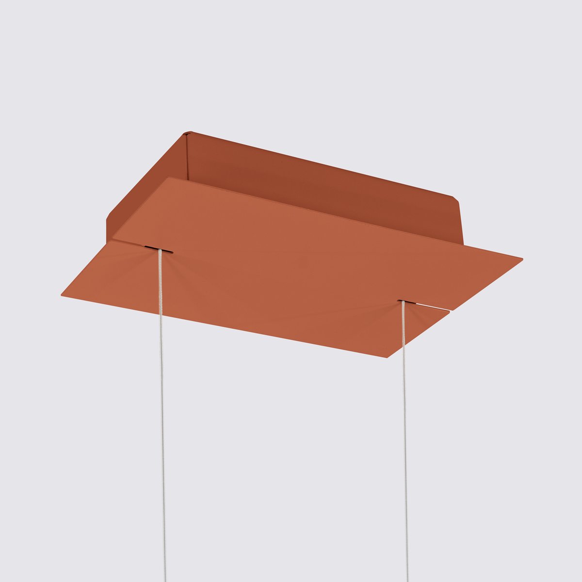 Suspension Aluminium Ocre Rouge LED 1 Rio ocre rouge, EDEN
