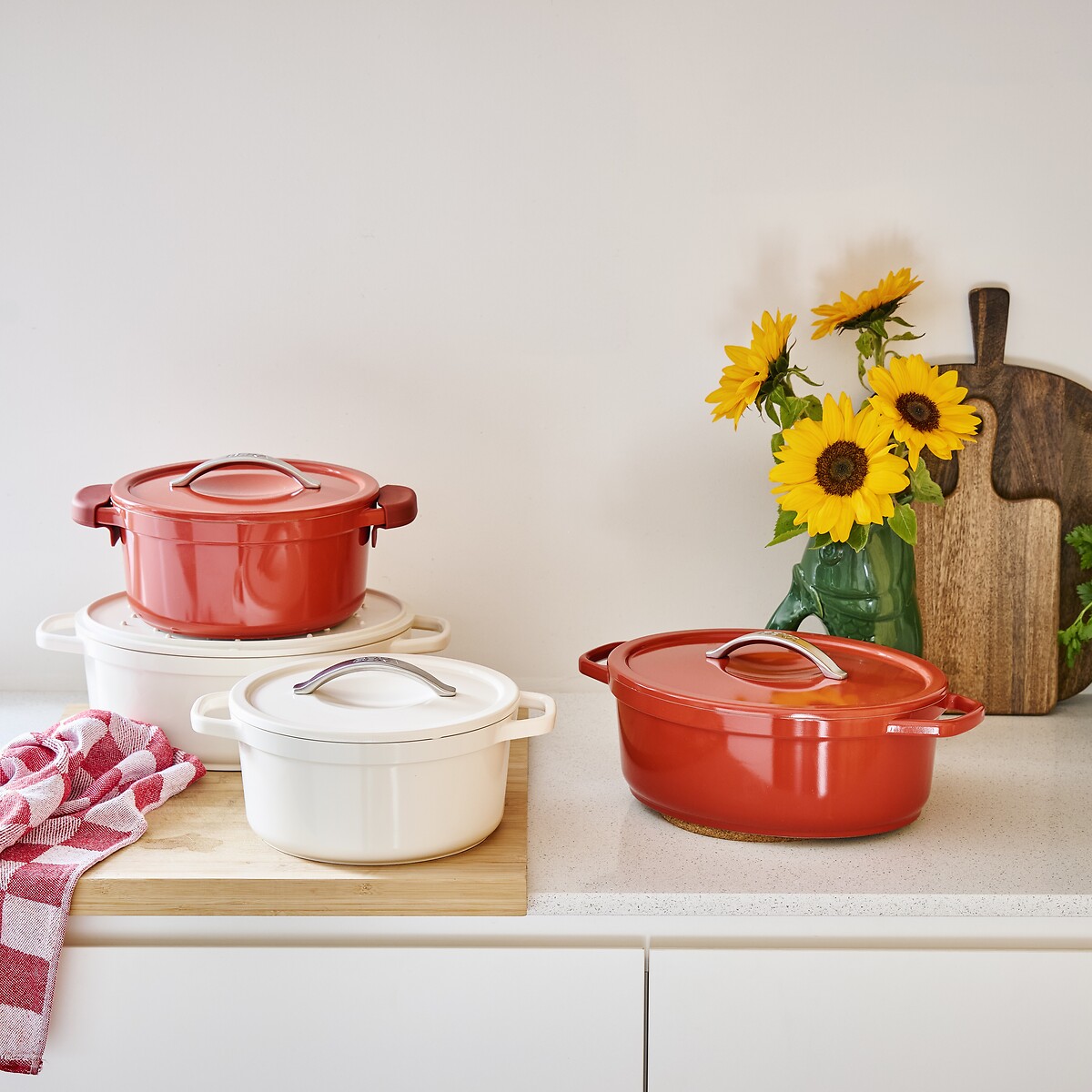 Oval Feather Casserole Dish red, BEKA