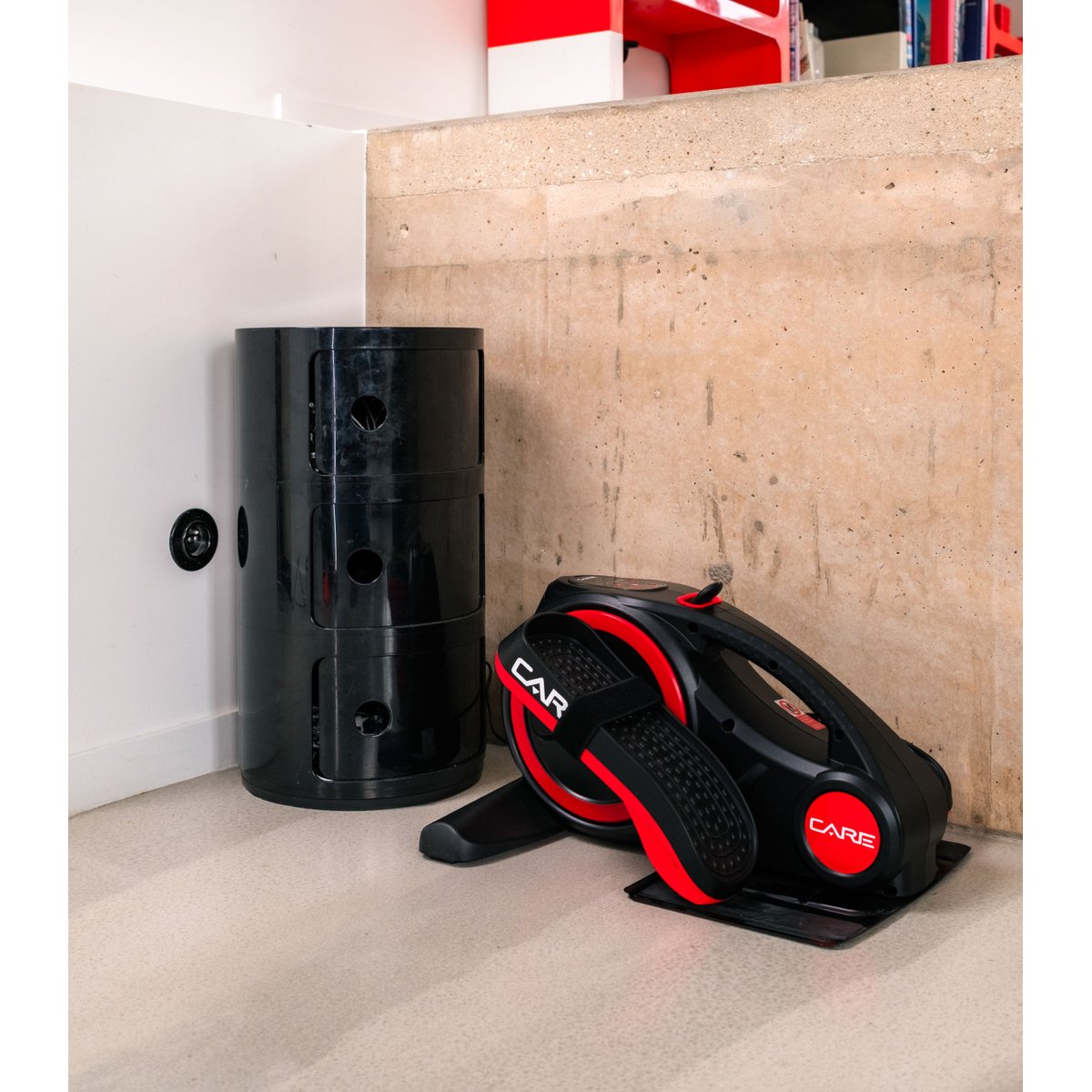 Mini elliptique ELLIPTER - CARE - Motorisé rouge, CARE FITNESS