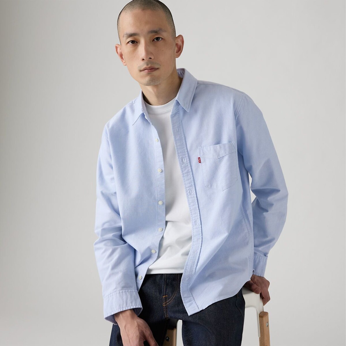 Chemise droite à poche bleu ciel, LEVI'S