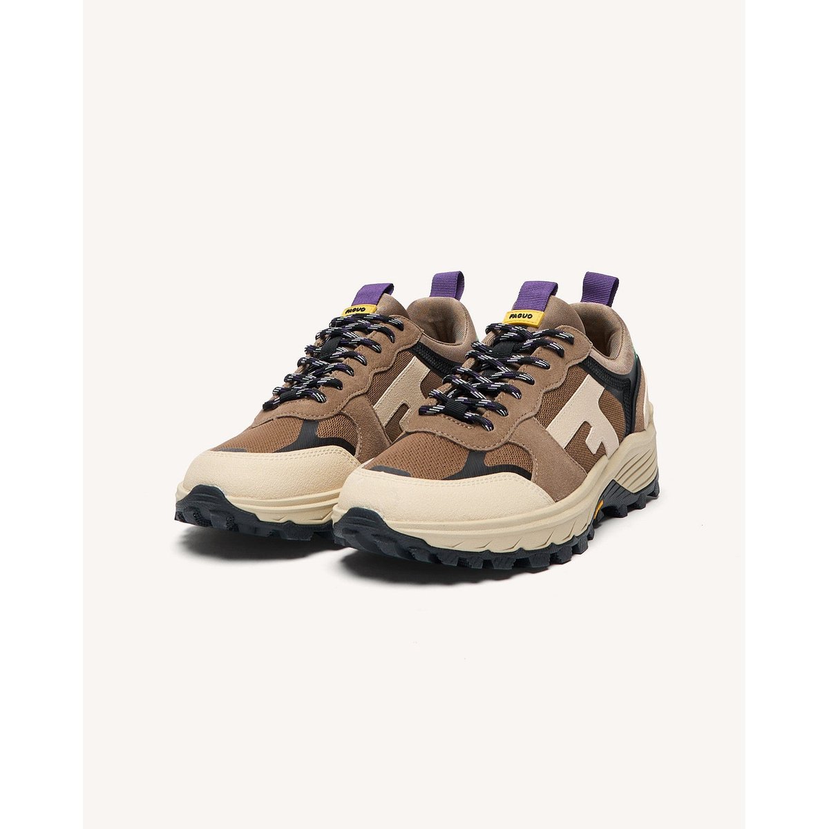 Running tissu suede HAZEL MONSTERA beige clair, FAGUO
