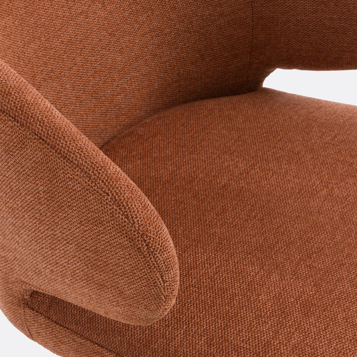 Fauteuil de bureau à roulettes, Elga terracotta, LA REDOUTE INTERIEURS