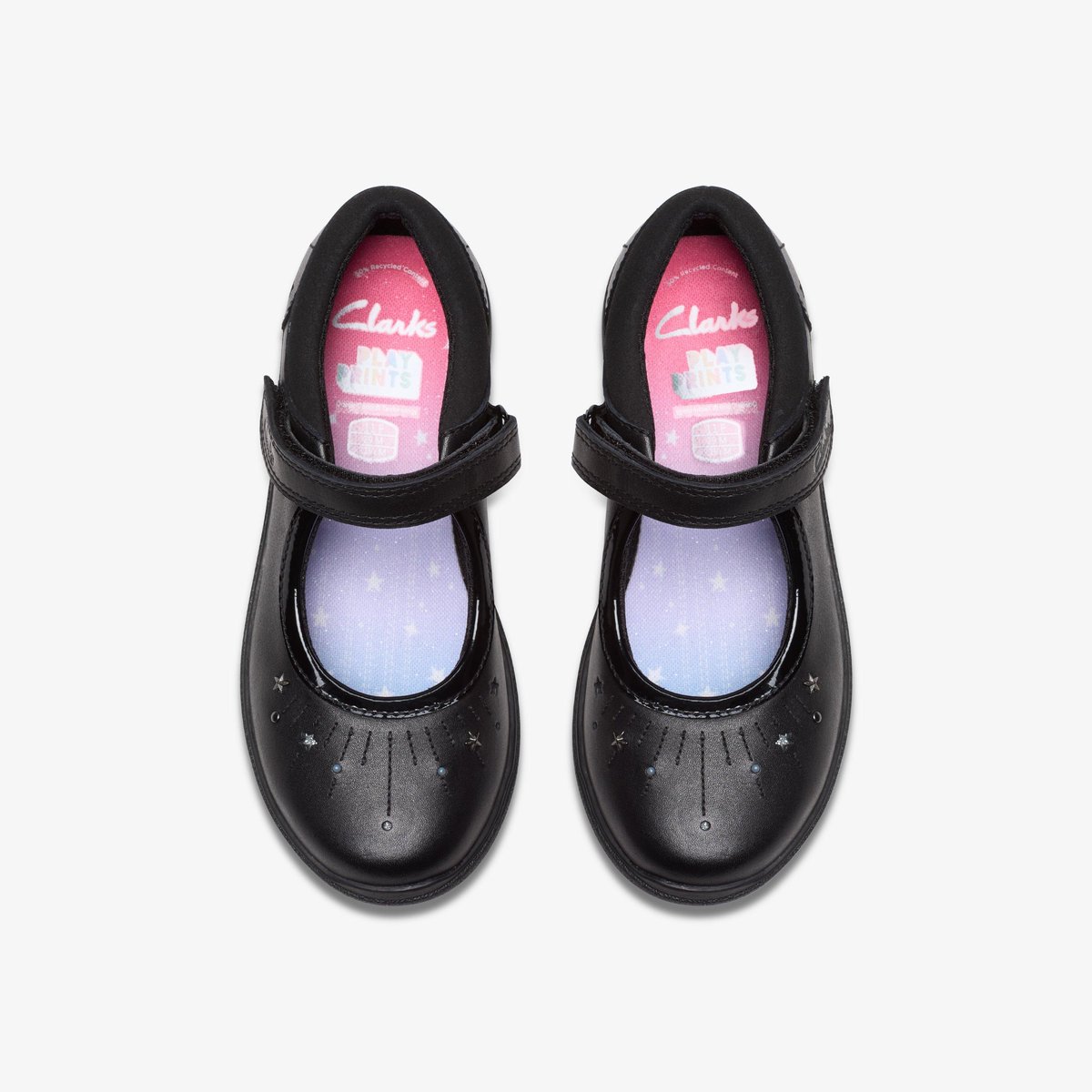 Ballerines Cuir Coupe Large RELDA WISH K noir, CLARKS
