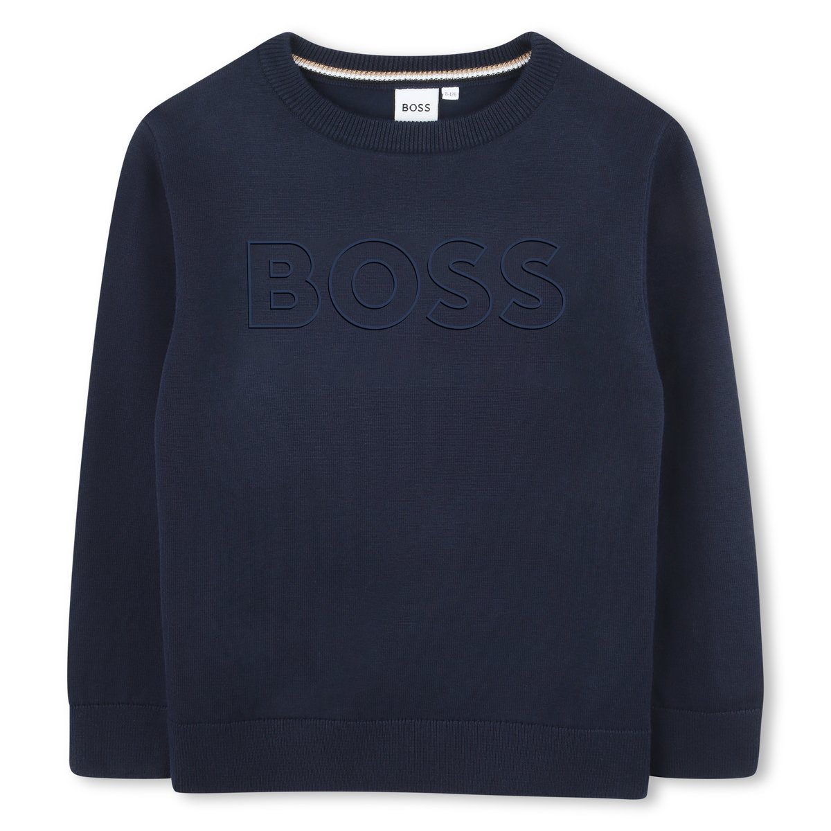 Pull à manches longues bleu cargo, BOSS KIDSWEAR