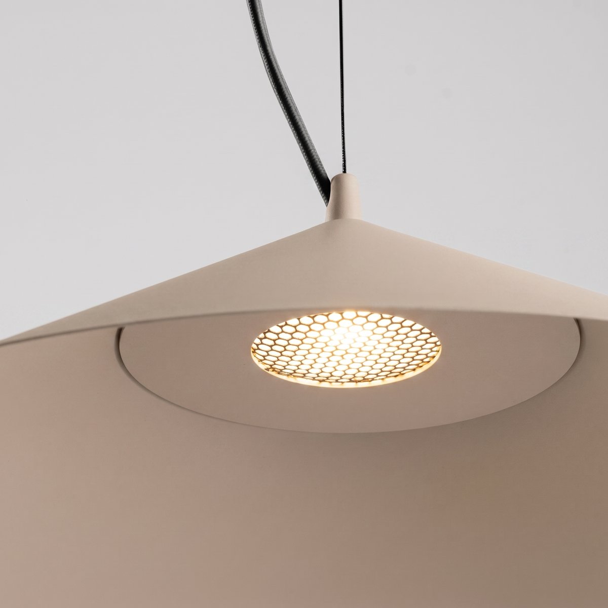 Suspension Acier Taupe LED 1 Fint taupe, EDEN