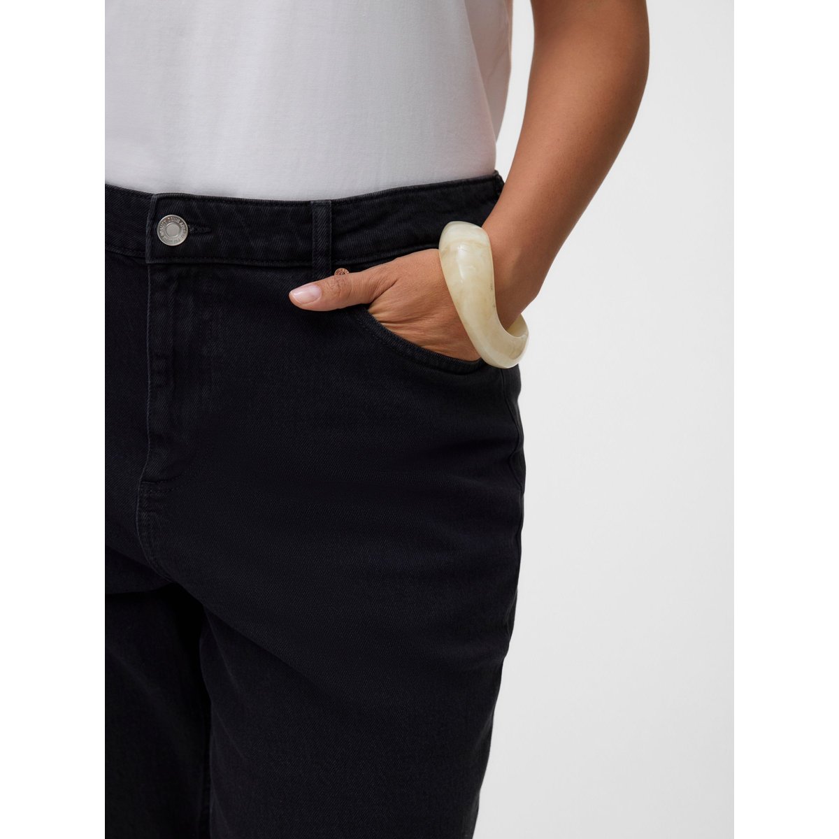 Jean Mom dark grey denim, VERO MODA