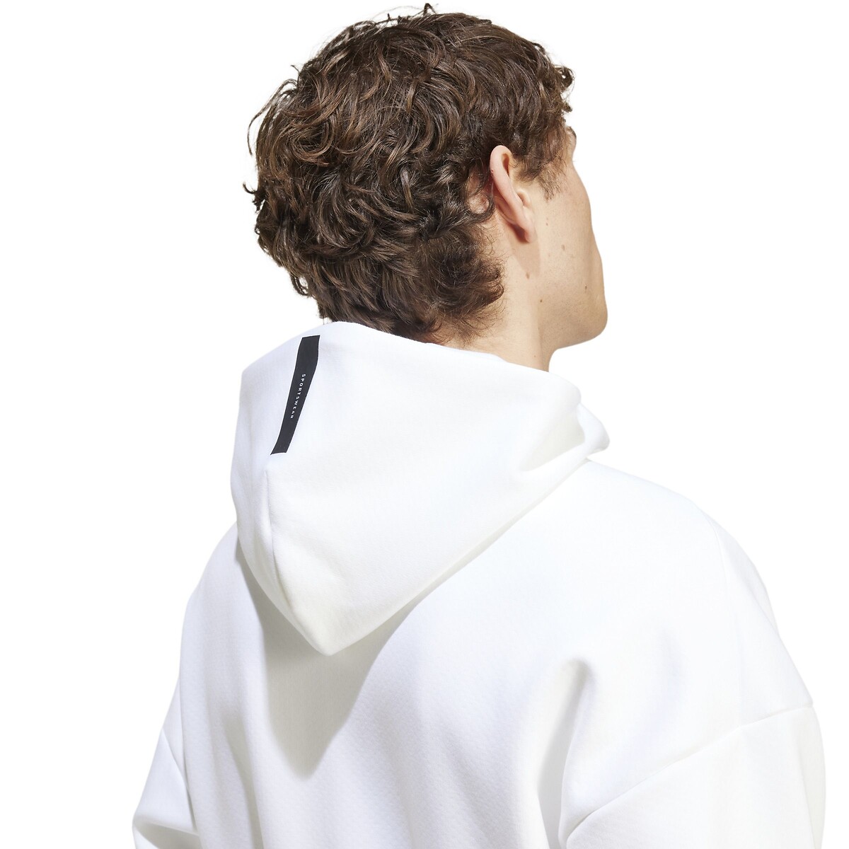 Veste de survêtement à capuche zippée Z.N.E. blanc, ADIDAS SPORTSWEAR